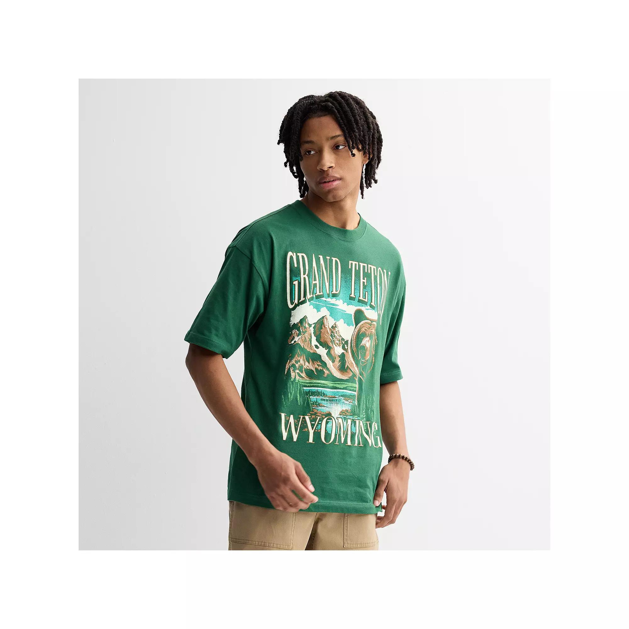 Men's Grand Teton Wyoming Graphic Tee, Size: Small, Green Product Image
