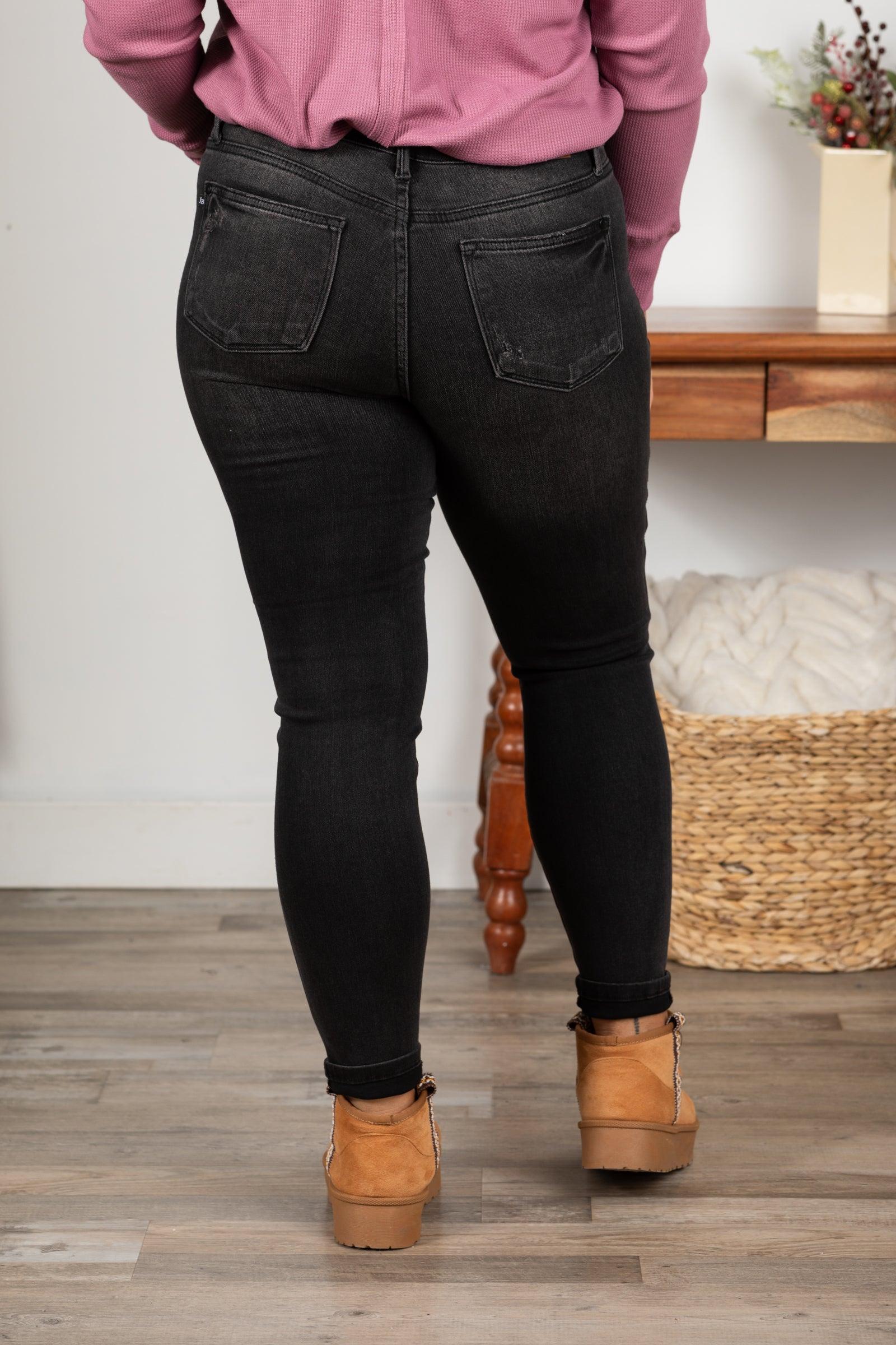Judy Blue Black Tummy Control Skinny Jean Product Image
