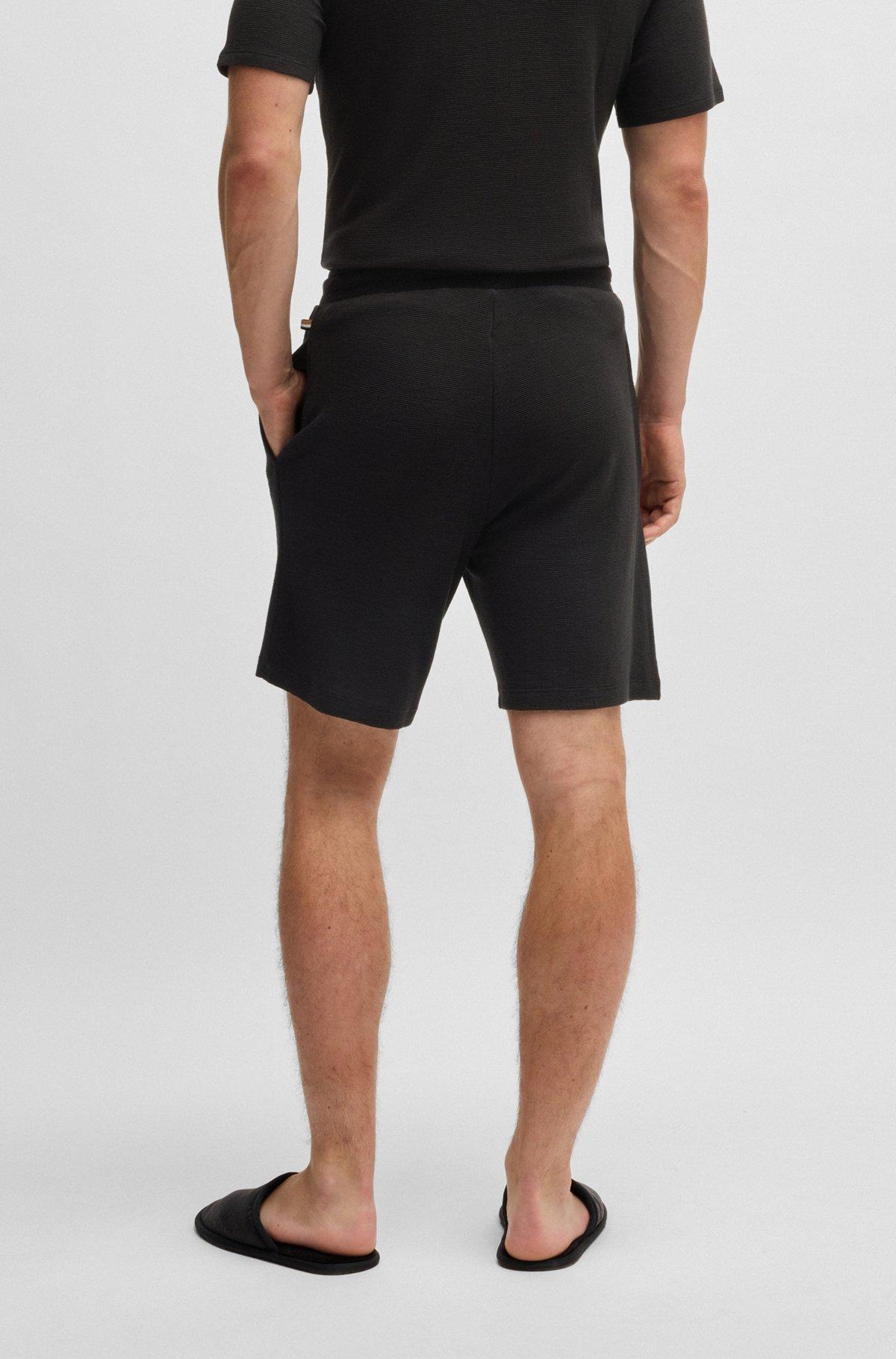Stretch-jersey pajama shorts with embroidered logo Product Image