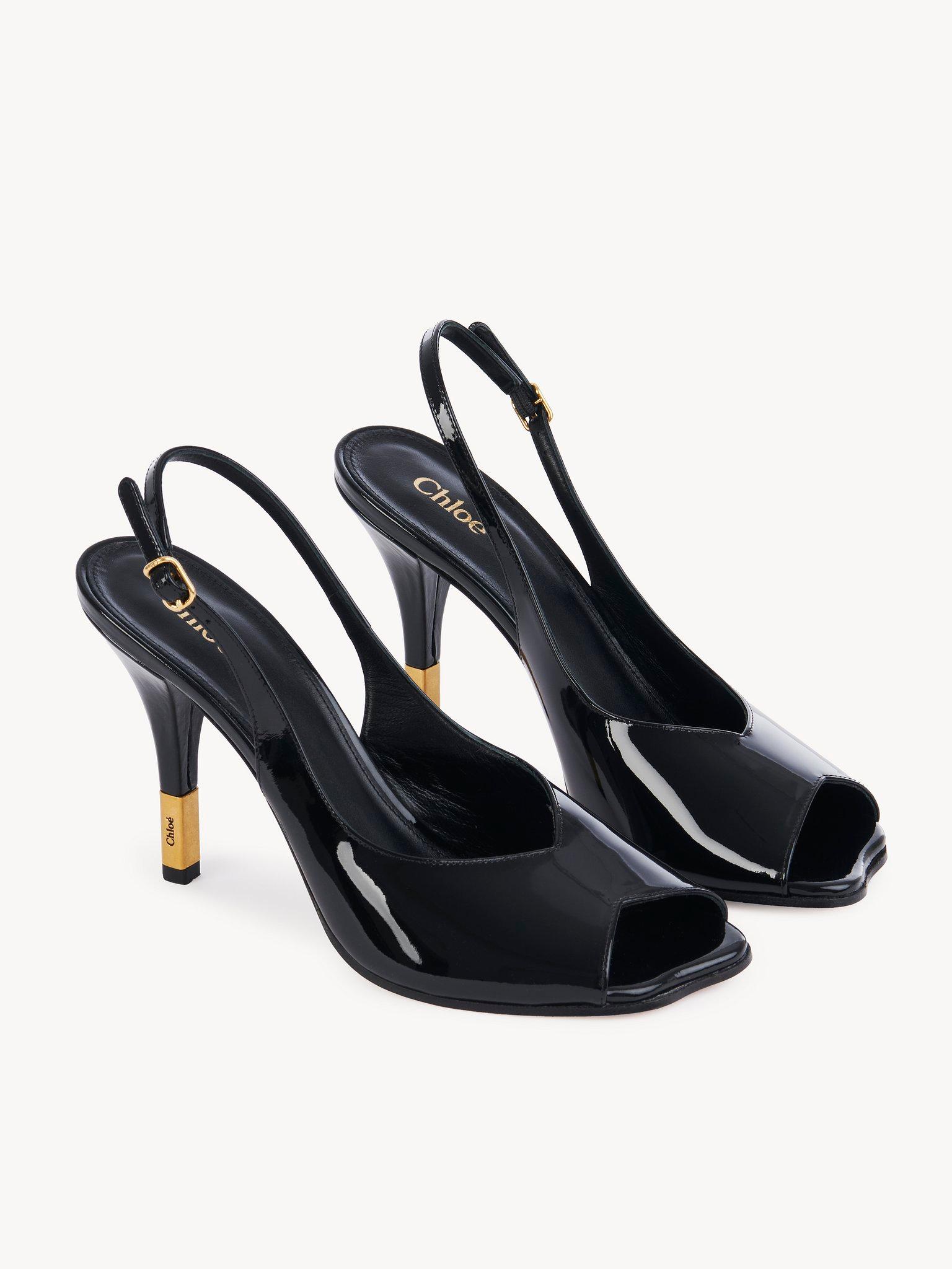 Heeled Flower Sandal Product Image