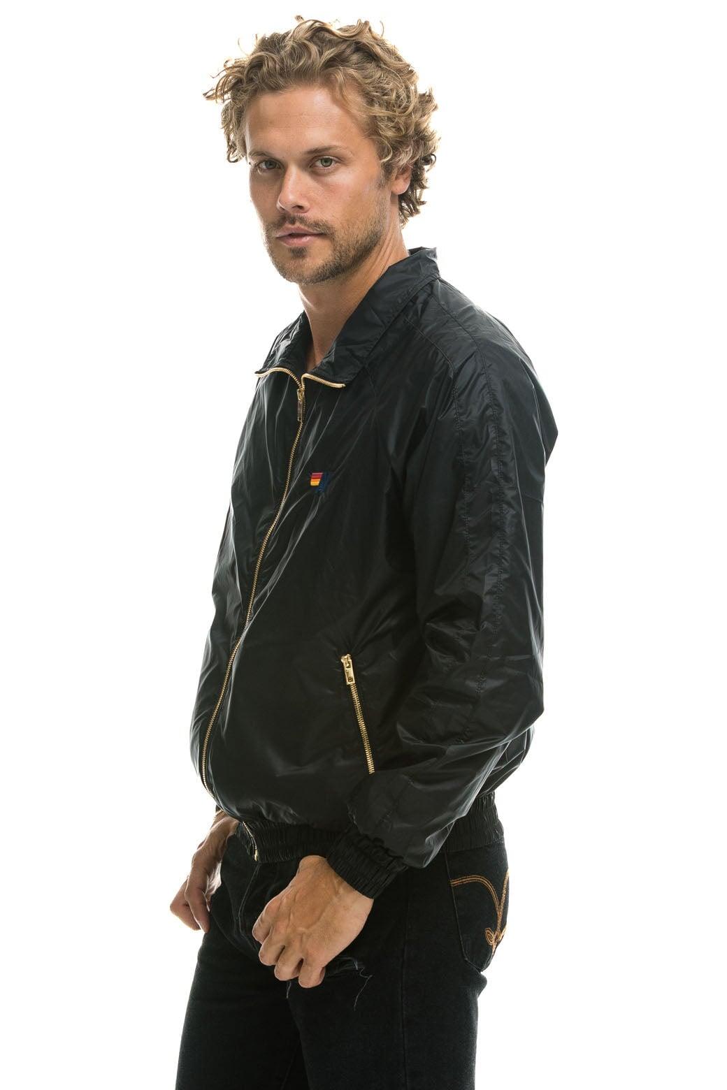 MEN'S BASIC WINDBREAKER - BLACK Male Product Image
