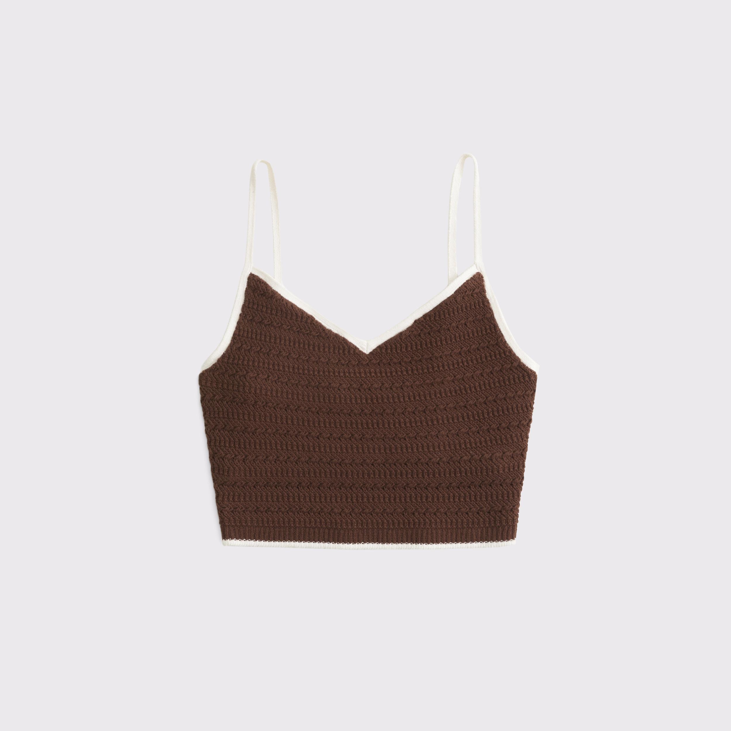 Crochet-Style Bra Top Product Image