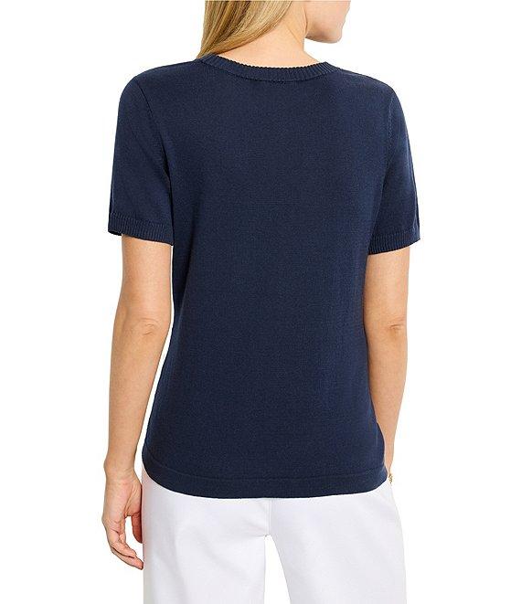 NIC + ZOE Easy Knit Scoop Neck Short Sleeve Tee Product Image
