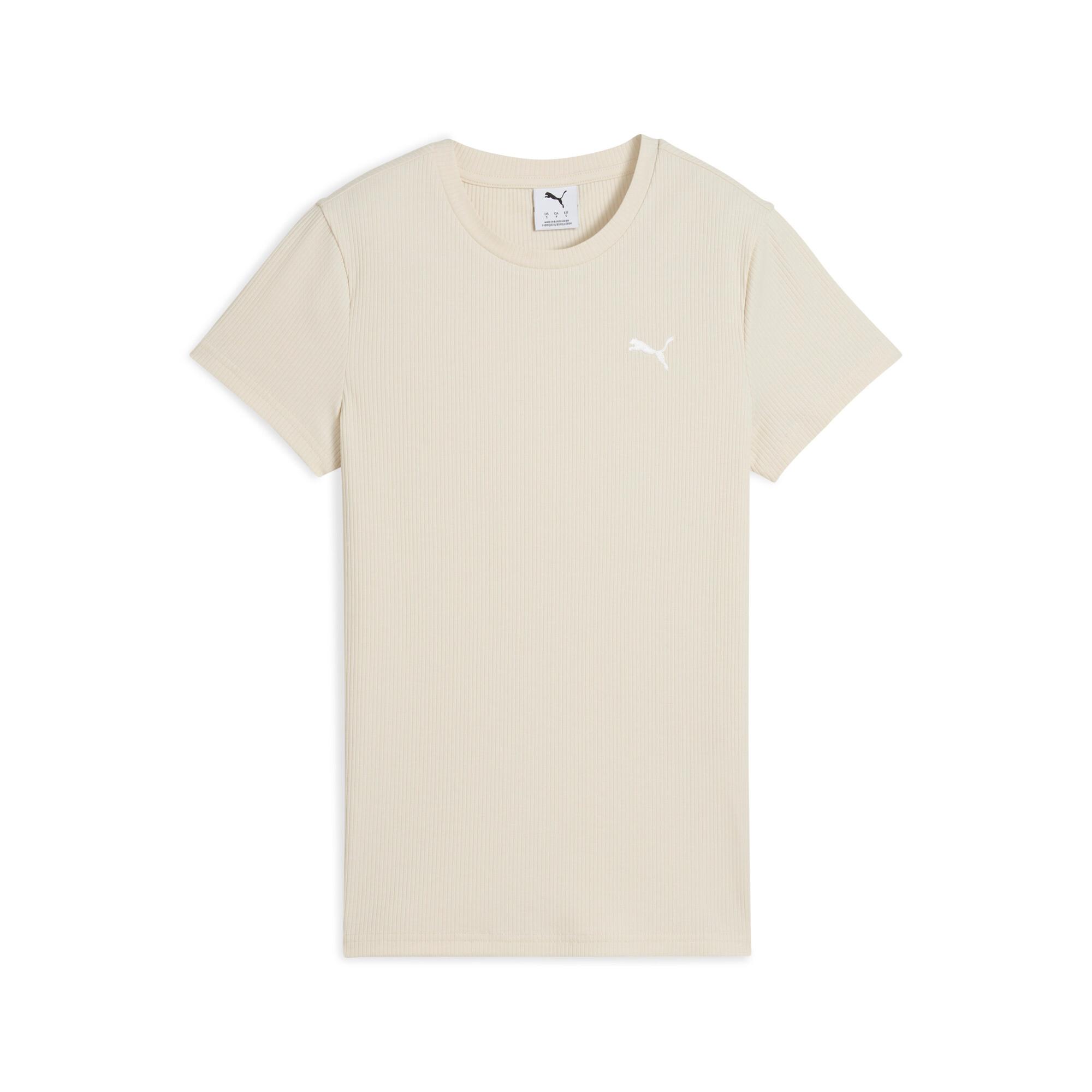 PUMA ESS ELEVATED Rib T-Shirt Women Product Image