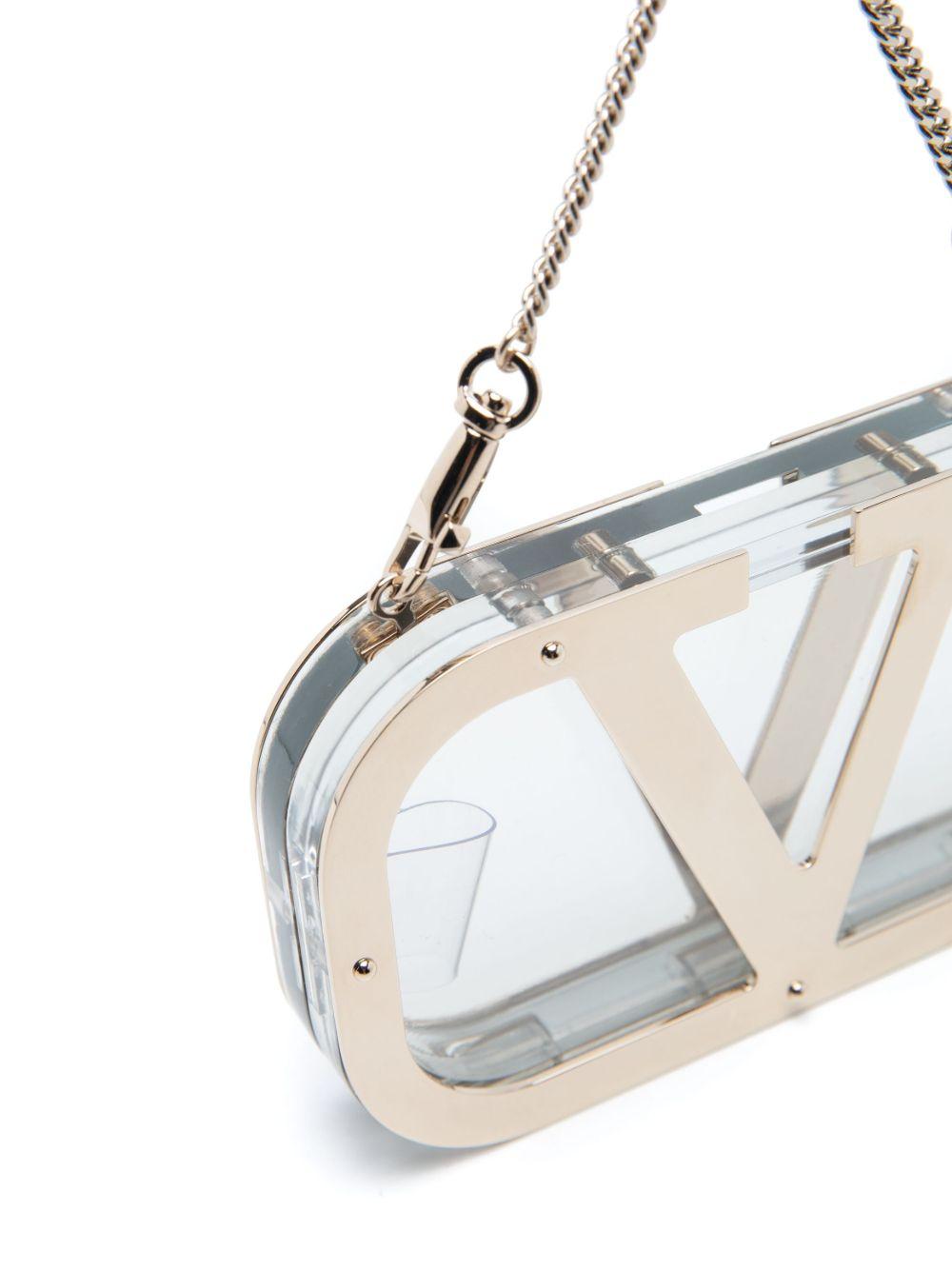 logo-plaque clear clutch Product Image