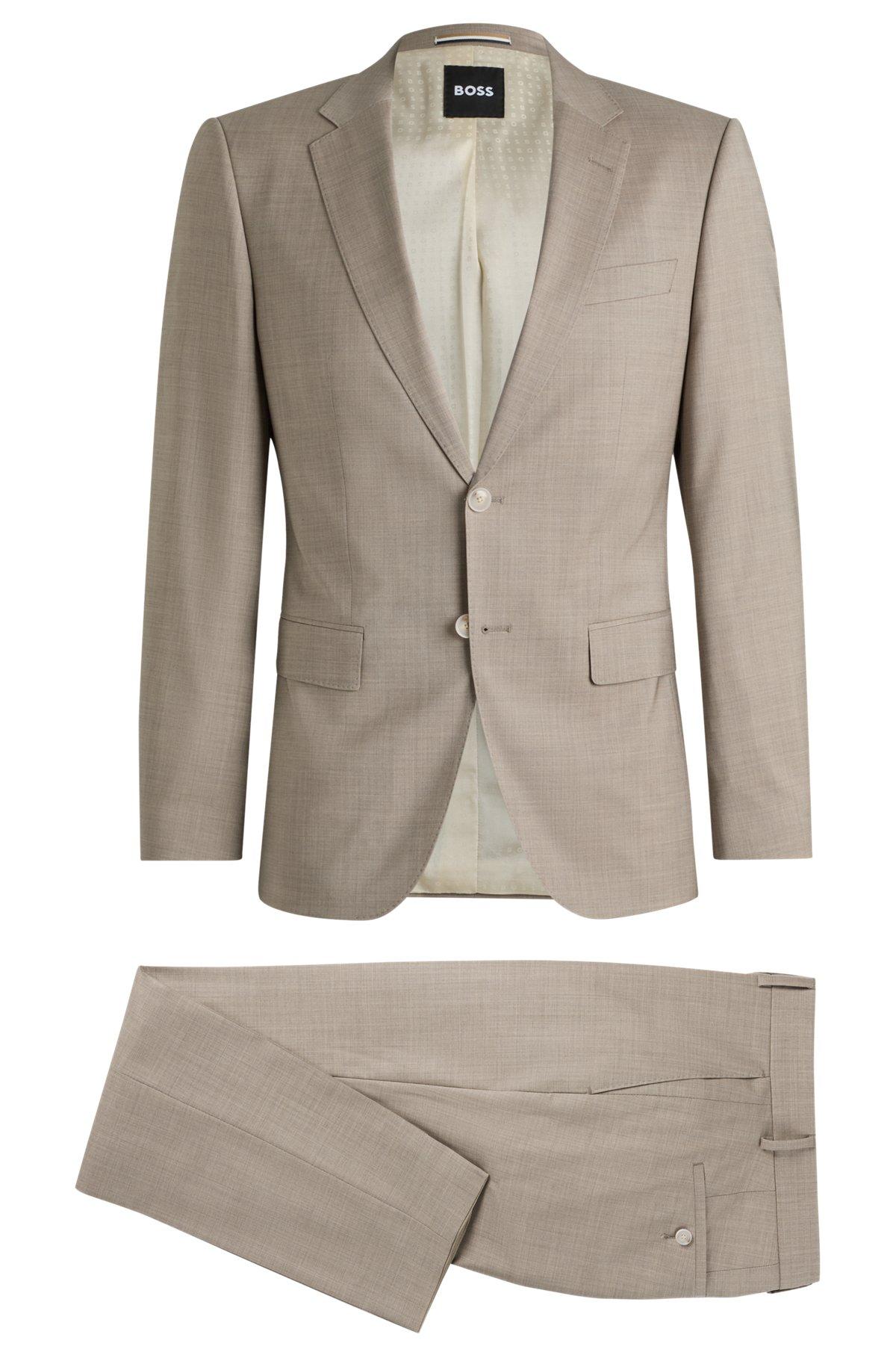Slim-fit suit in virgin wool Product Image