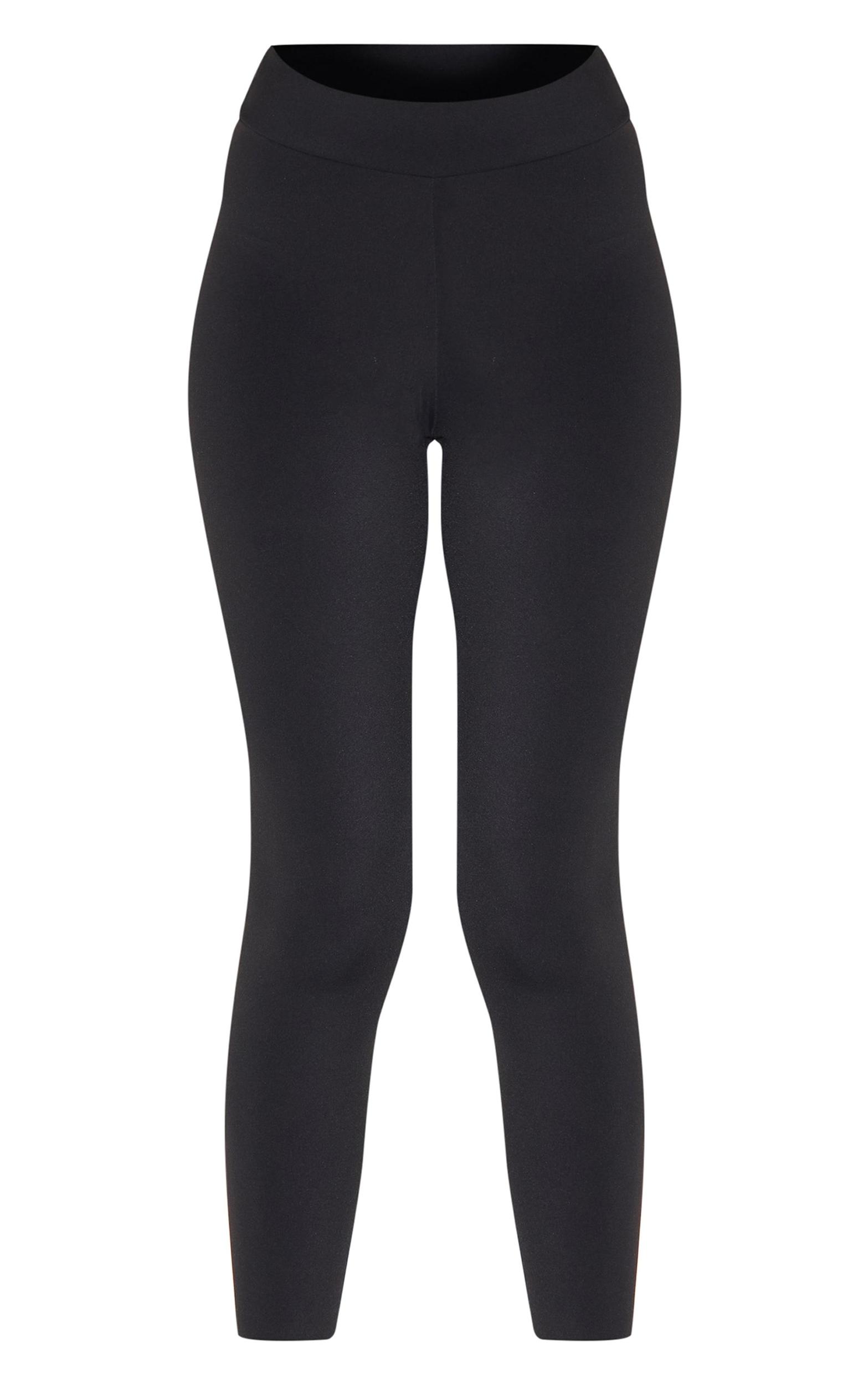 Black Brushed Sculpt Ruched Bum High Waist Sport Leggings Product Image