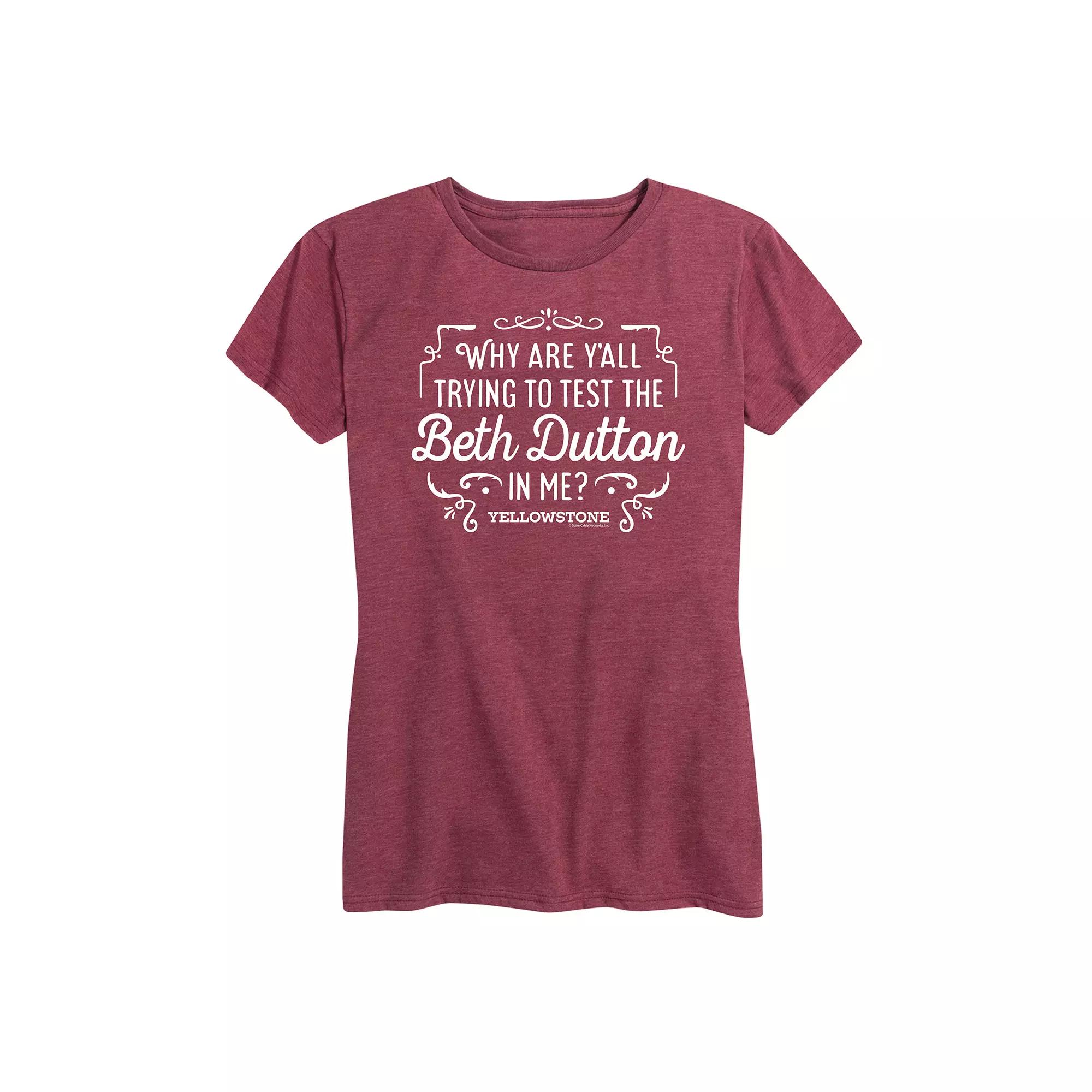 Women's Yellowstone Trying To Test Graphic Tee, Girl's,  Product Image