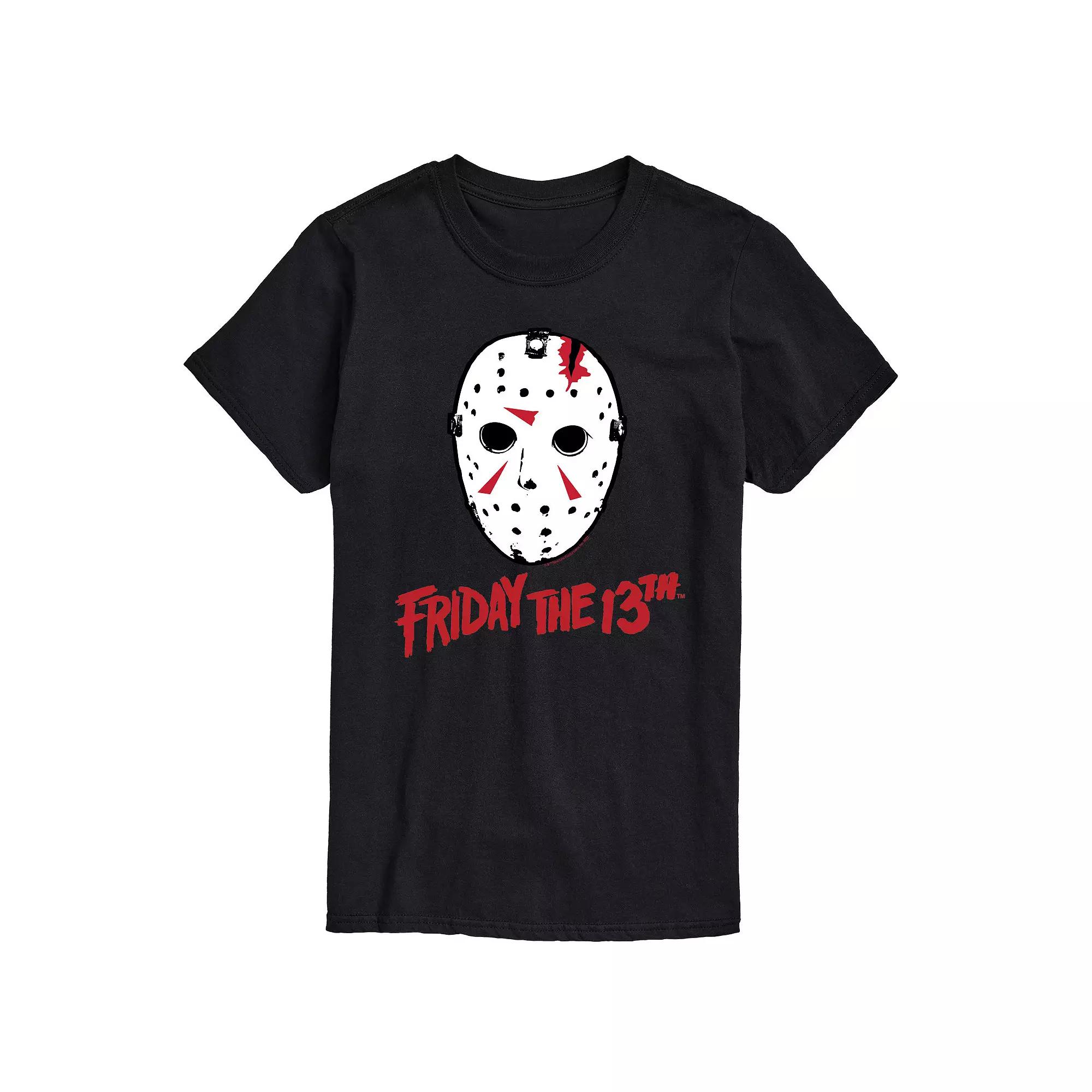 Men's Friday The 13th Ski Mask Logo Graphic Tee,  Product Image