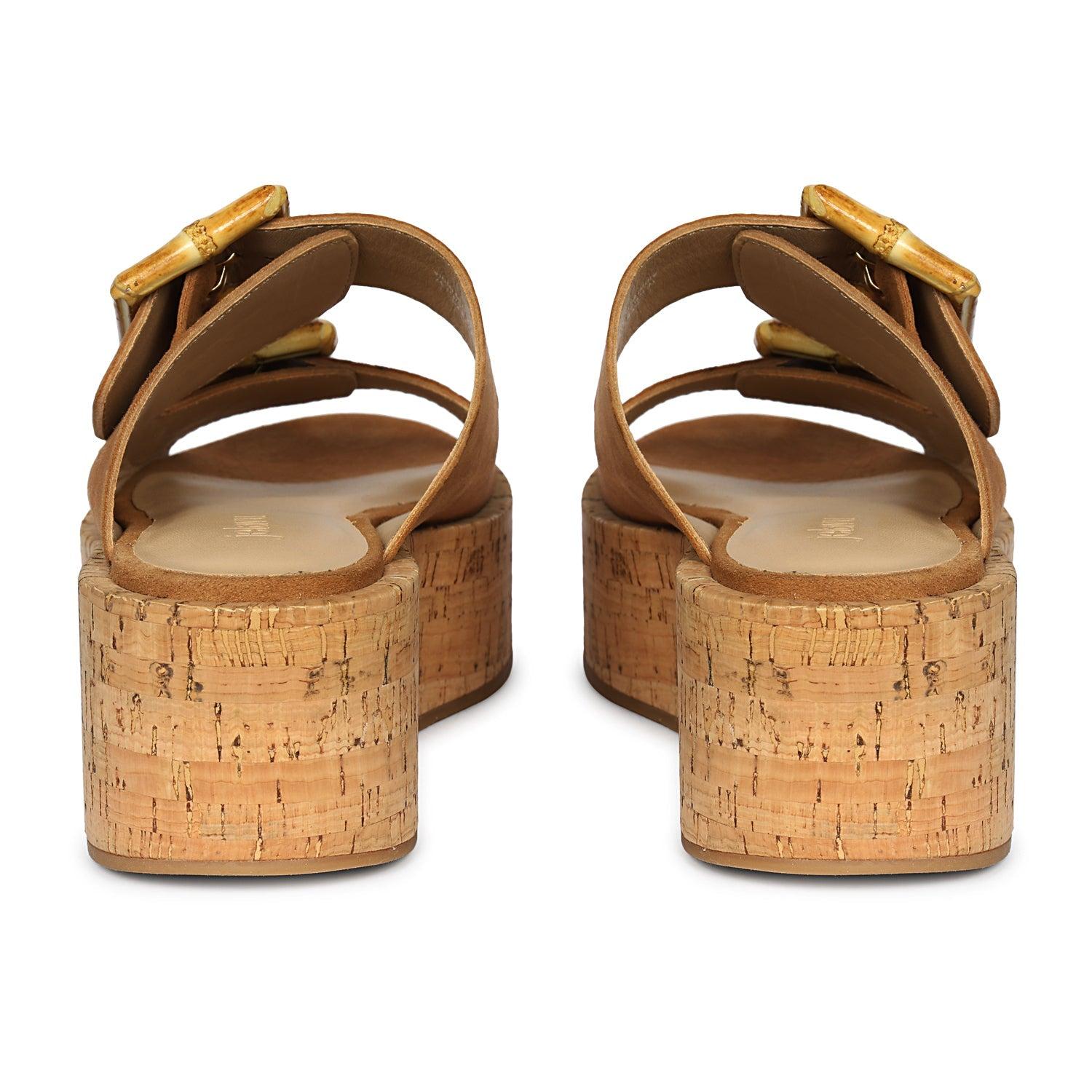 Corkie - Cognac Sandals Product Image