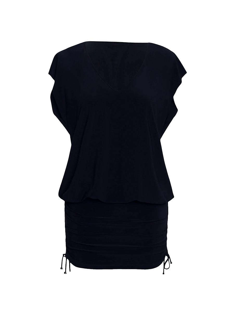Shirred Swim Dress Cover-Up Product Image