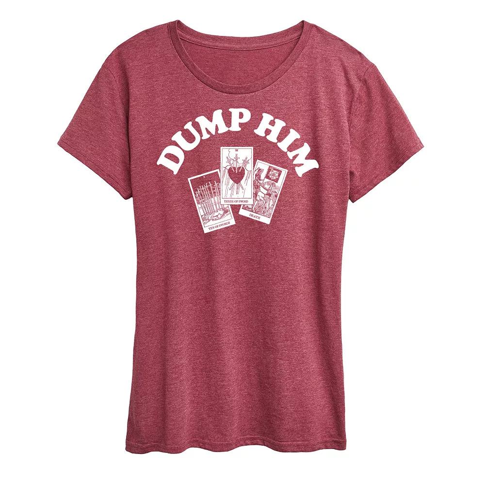 Women's Dump Him Tarot Graphic Tee,  Product Image