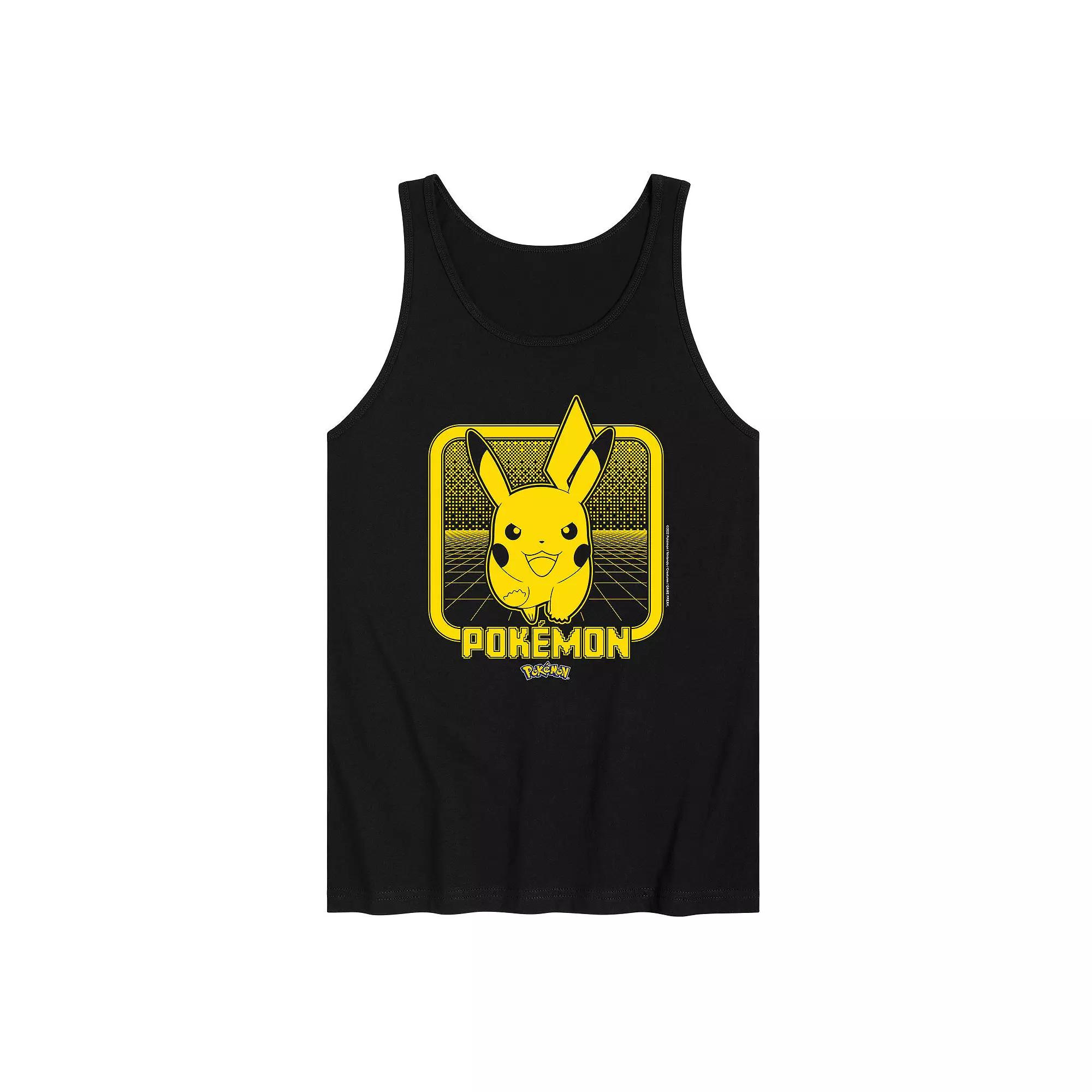 Men's Pokemon Pika Retrogamer Tank Top,  Product Image
