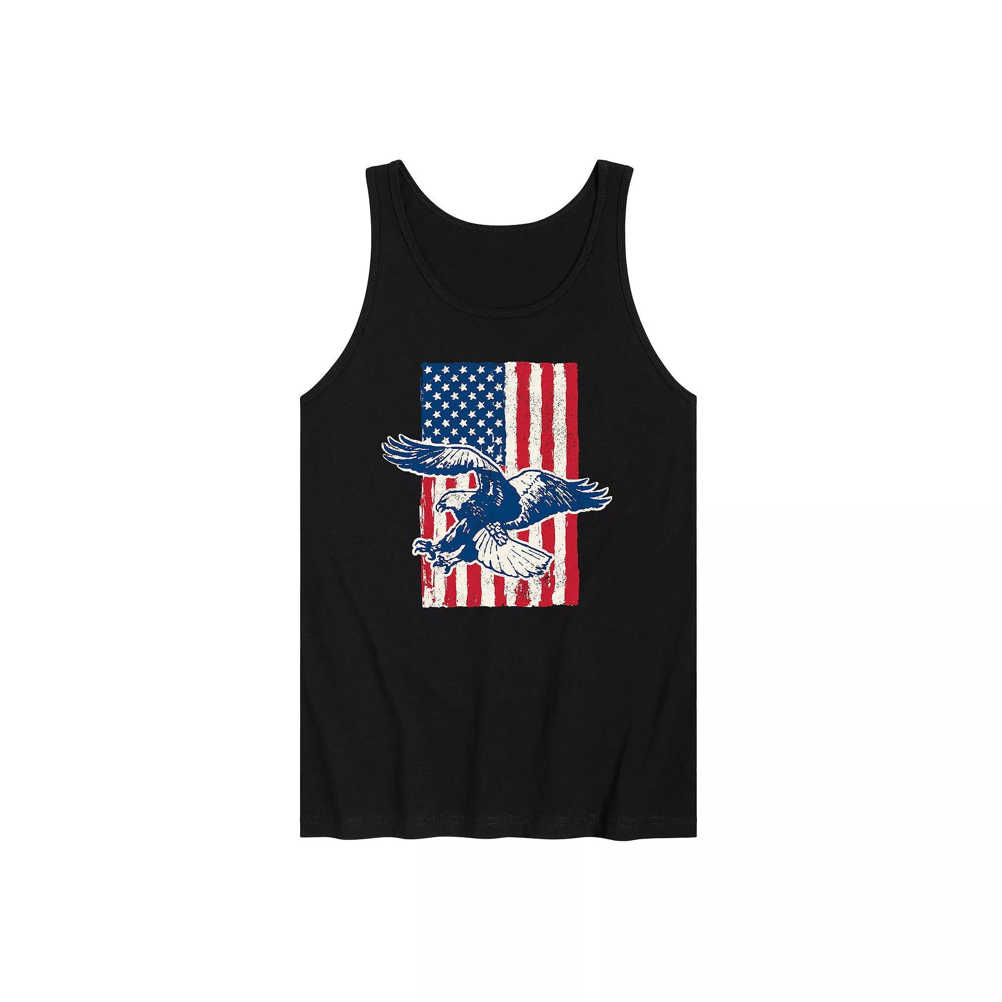 Men's Eagle American Flag Tank Top,  Product Image