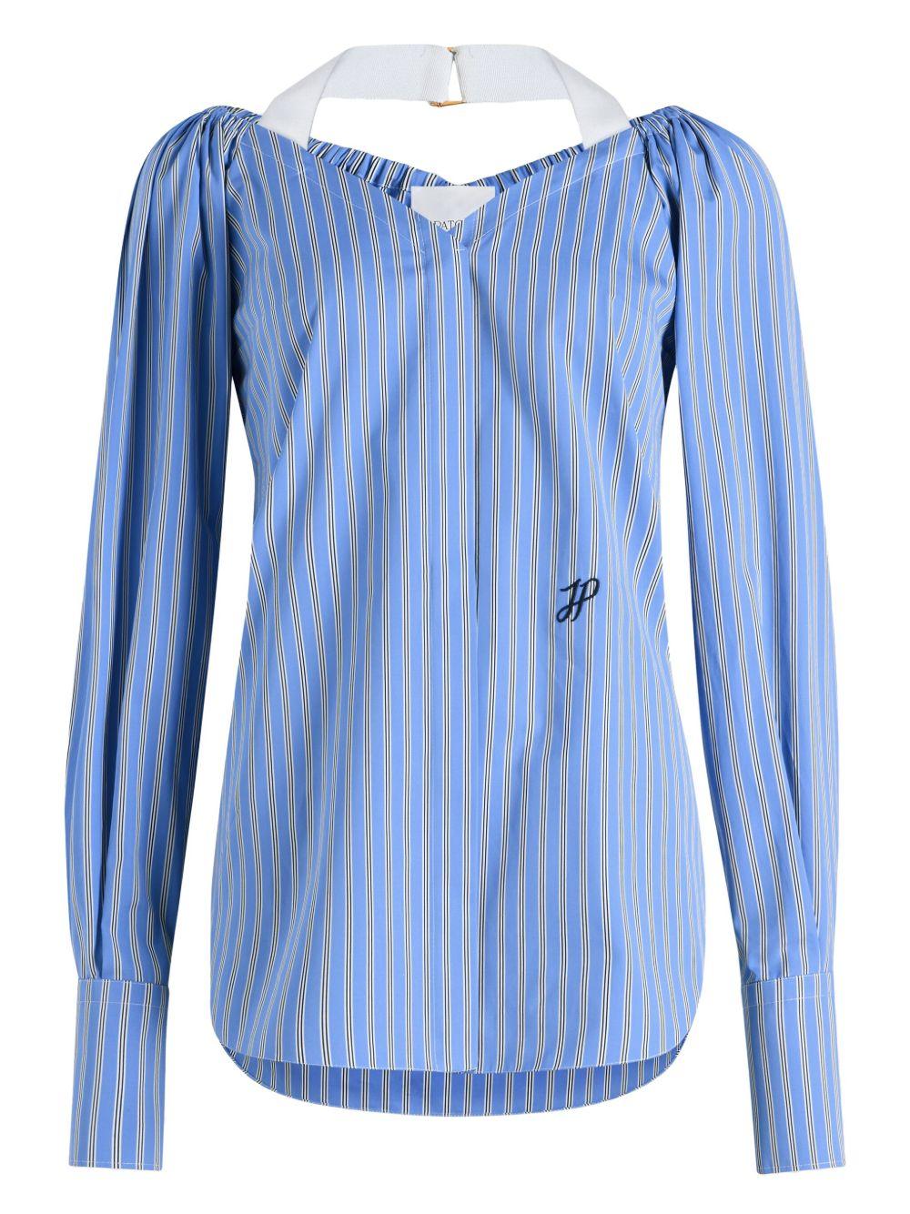 wrap poplin blouse  Product Image