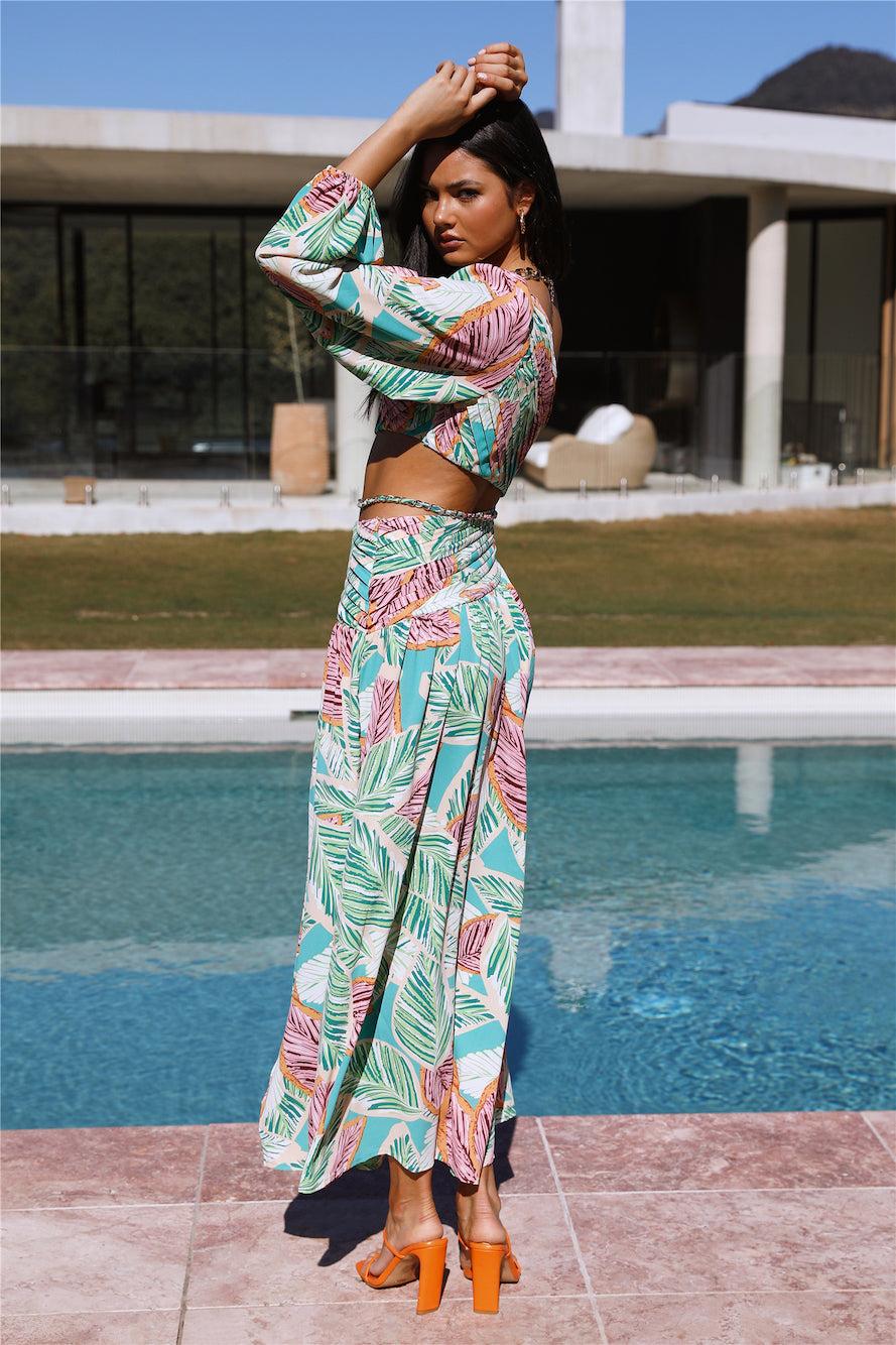 Crystallise Midi Dress Green Product Image