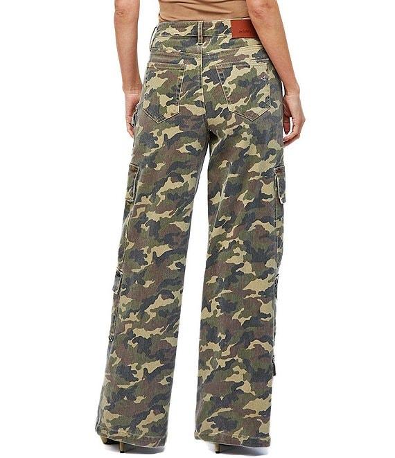 Hidden Jeans Camo Cargo Wide Leg Pants Product Image