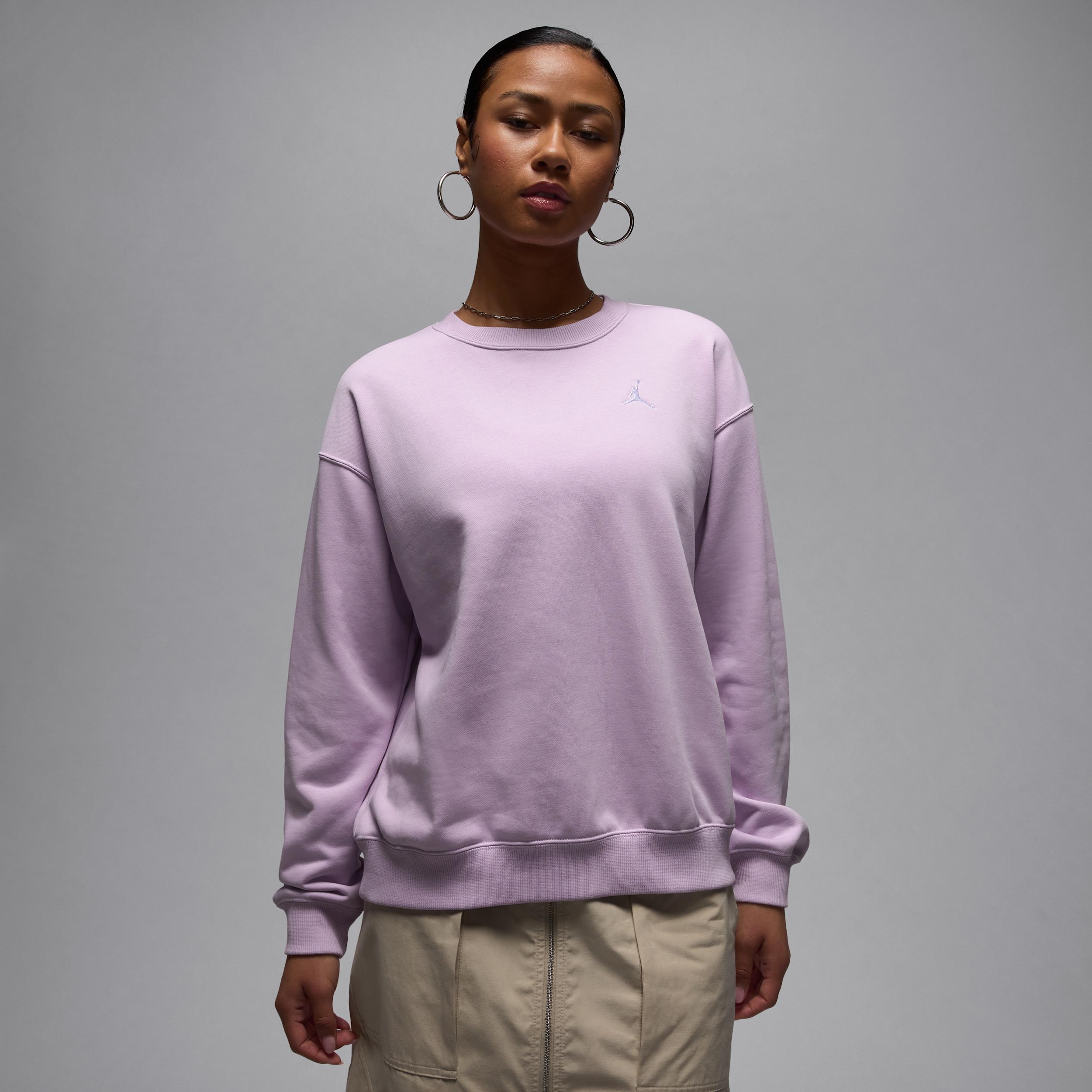 Women's Jordan Brooklyn Fleece French Terry Crew-Neck Sweatshirt Product Image