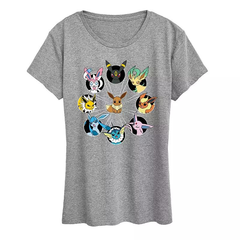 Women's Pokemon Eevee Evolution Graphic Tee,  Product Image