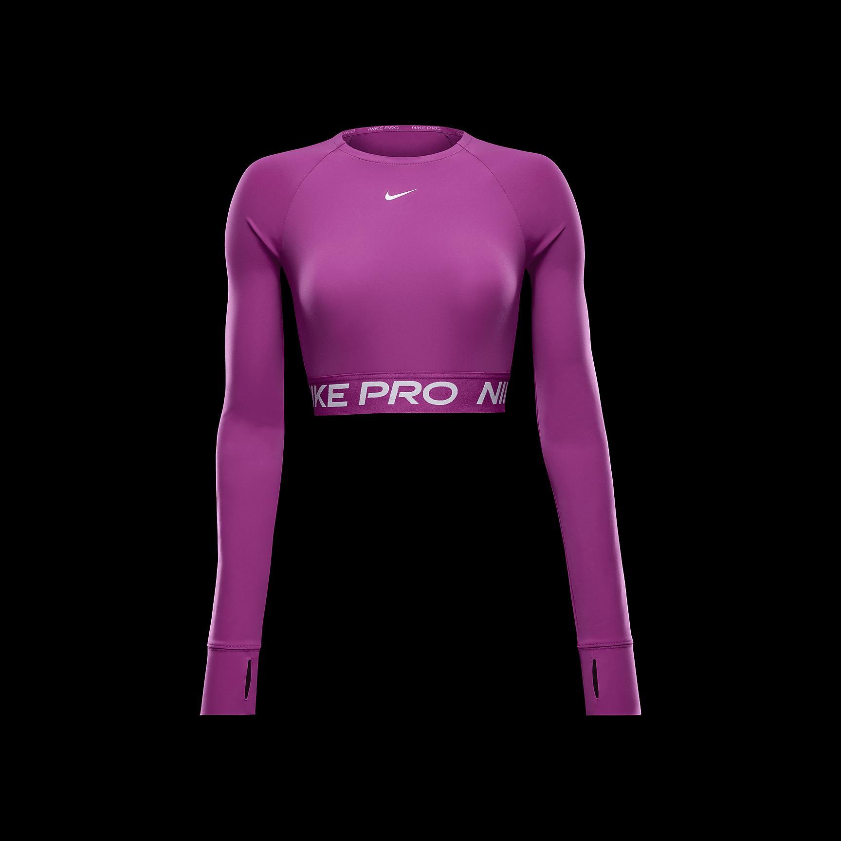 Nike Pro Women's Dri-FIT Cropped Long-Sleeve Top Product Image