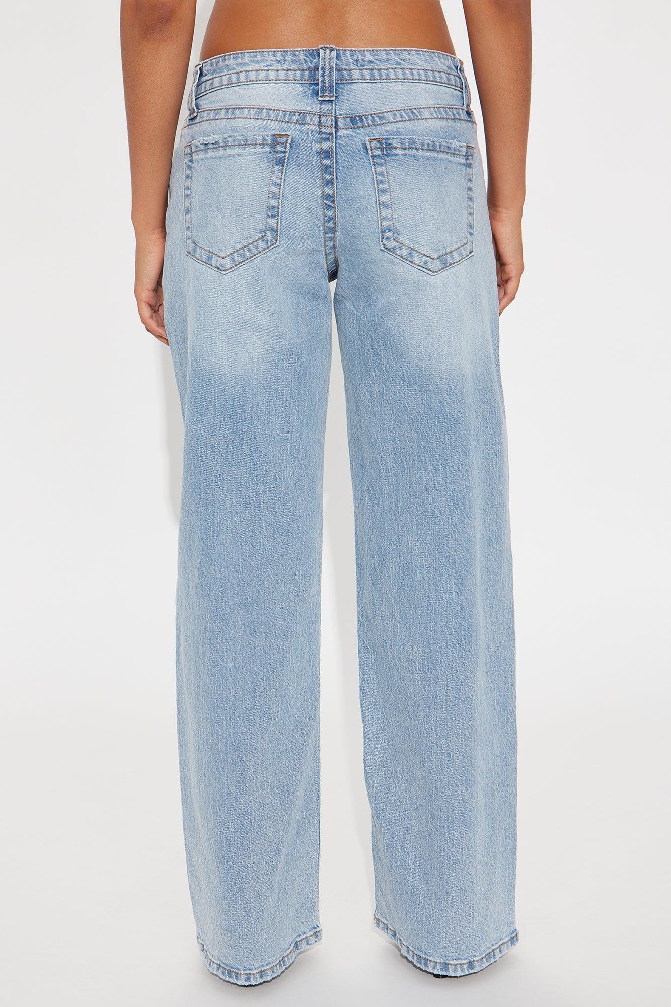 Line It Up Straight Leg Jeans - Light Wash Product Image
