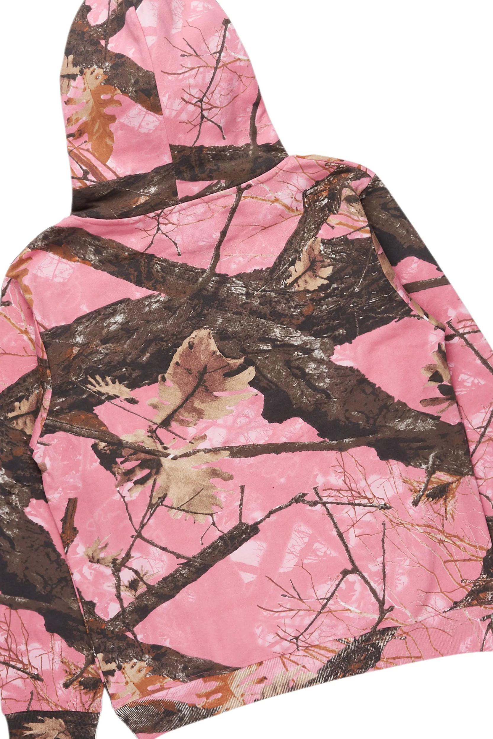 Tabby Pink Graphic Stacked Flare Track Set Male Product Image