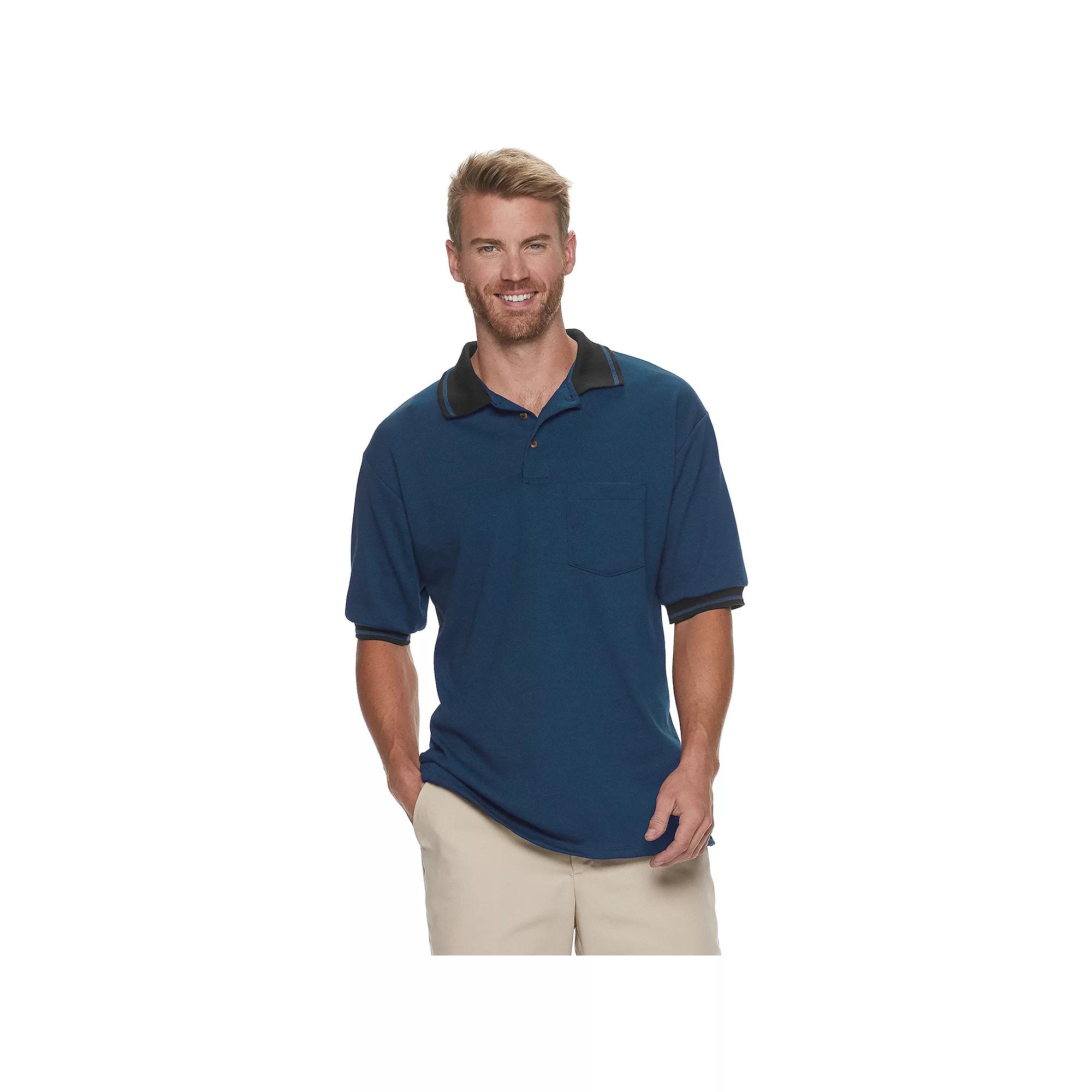 Mens Red Kap Short Sleeve Performance Knit Twill Polo Tee Product Image