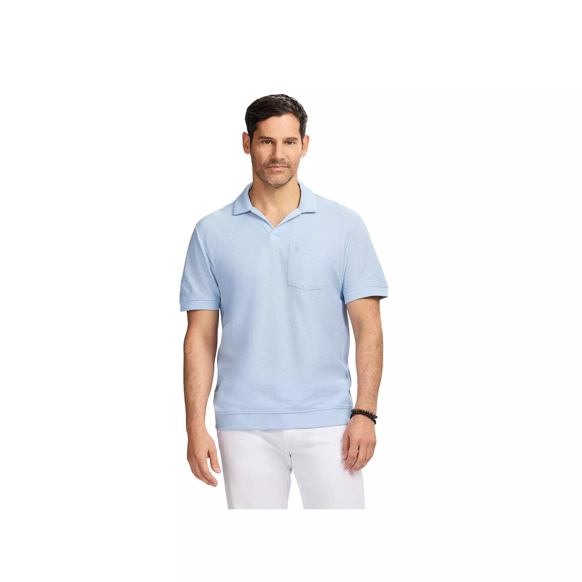 Men's IZOD Short Sleeve Saltwater Dune Knit Texture Polo,  Product Image