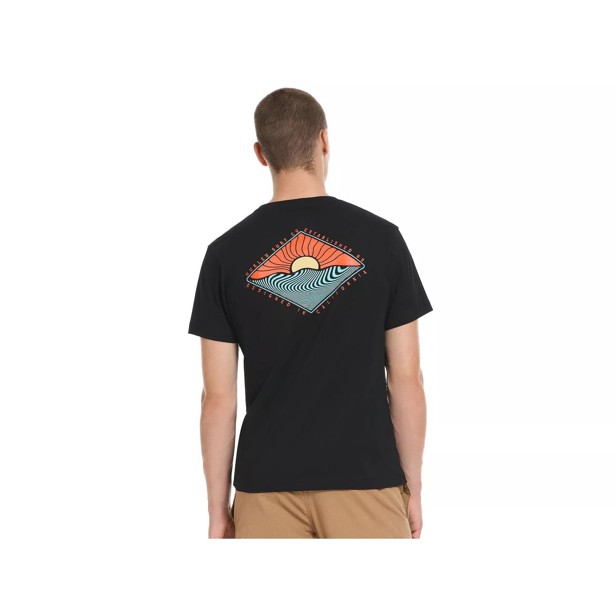 Men's Hurley Super Speed Short Sleeve Graphic Tee, Size: XS, Black Product Image