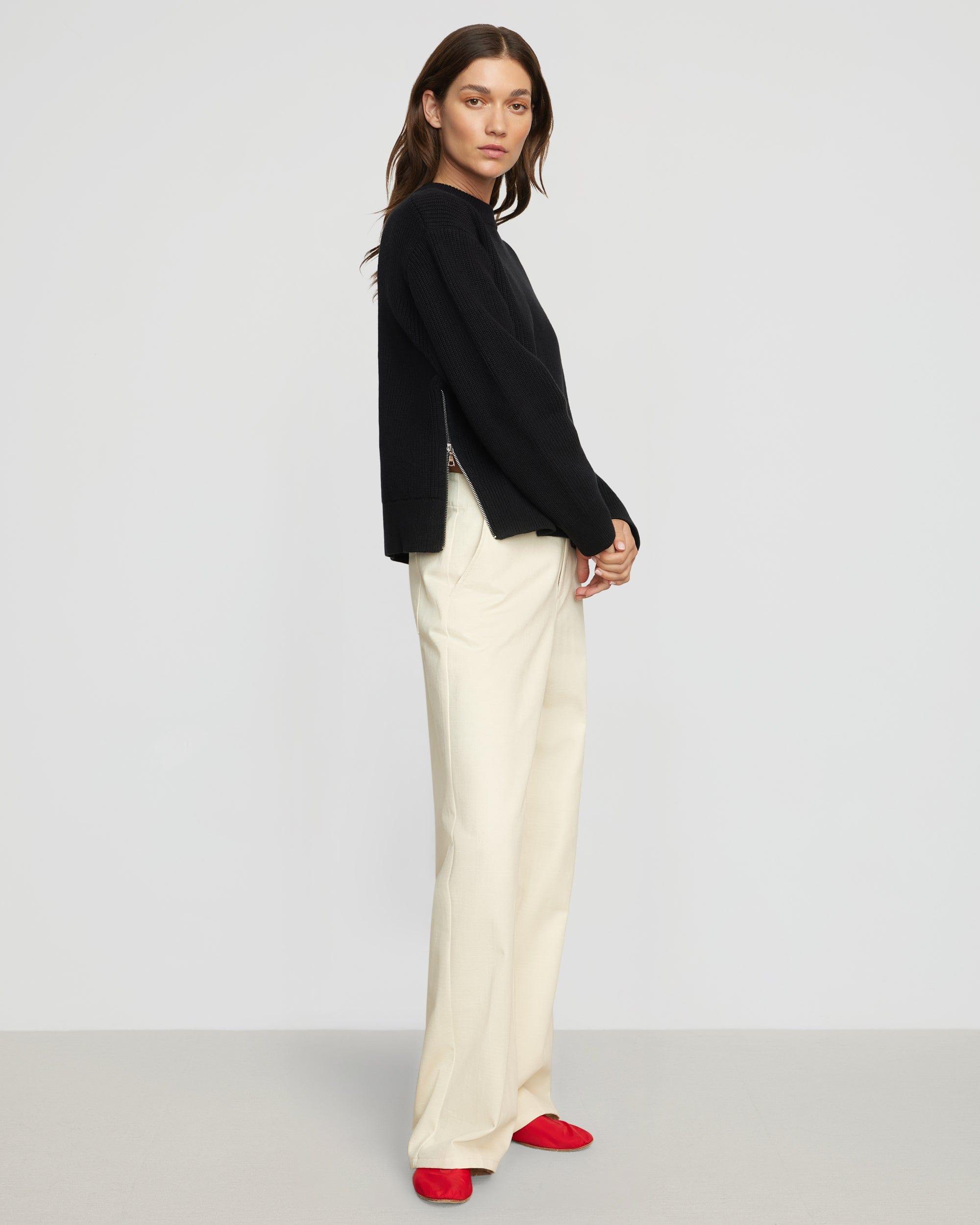 Tate Organic Cotton Side-Zip Sweater Product Image