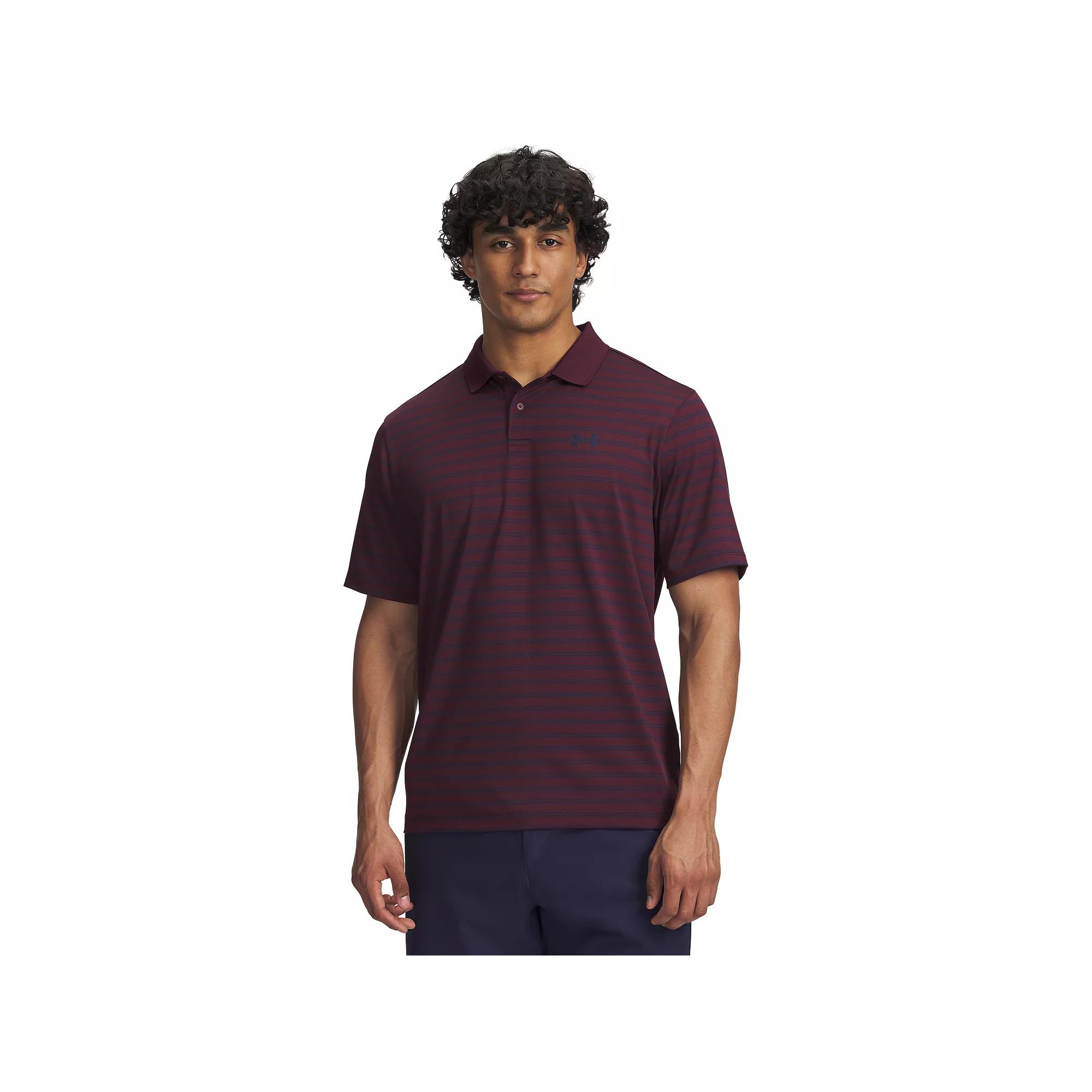 Men's Under Armour Performance 3.0 Stripe Golf Polo,  Product Image