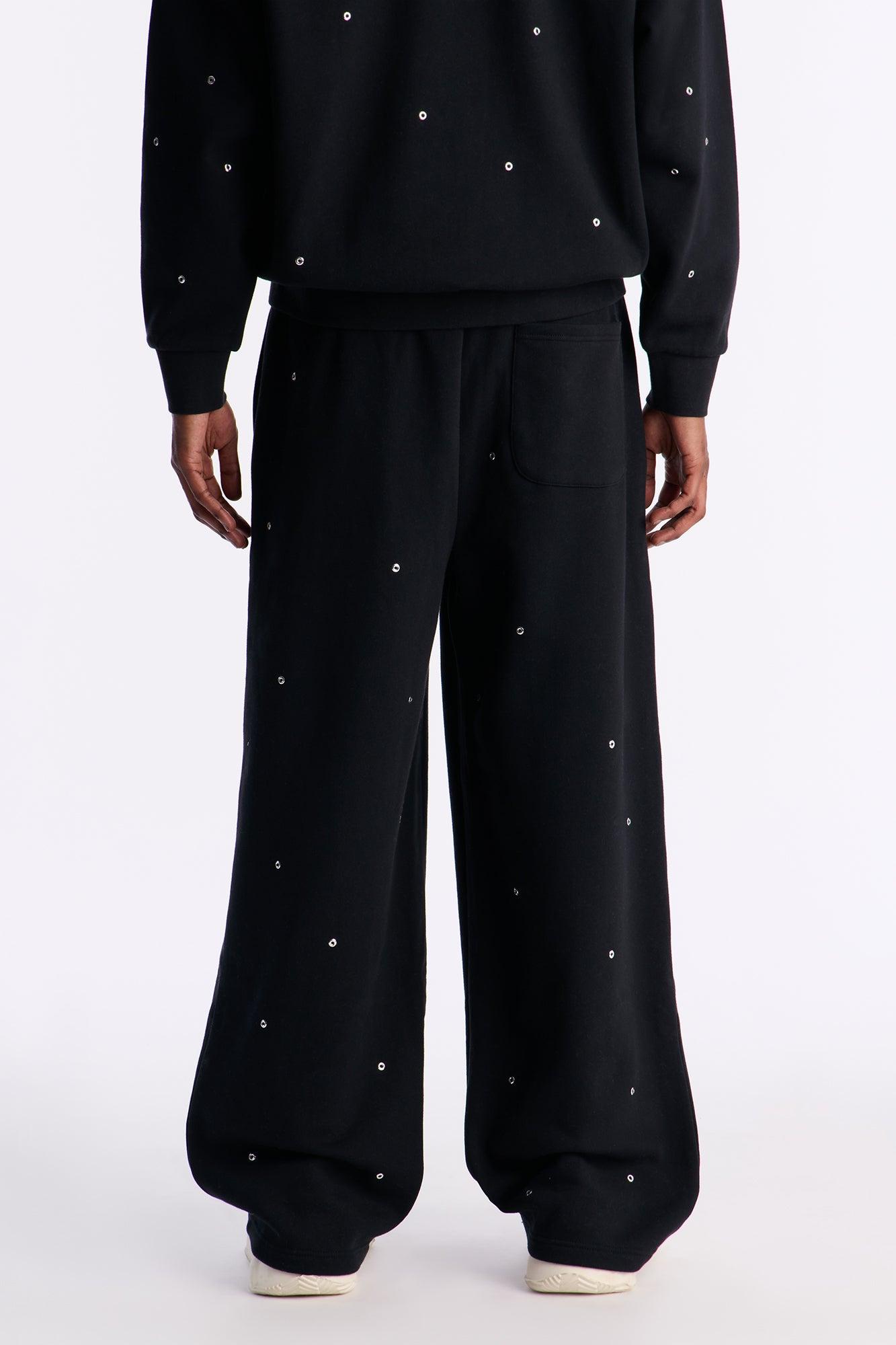 Savage Rhinestone Sweatpants - Black Male Product Image
