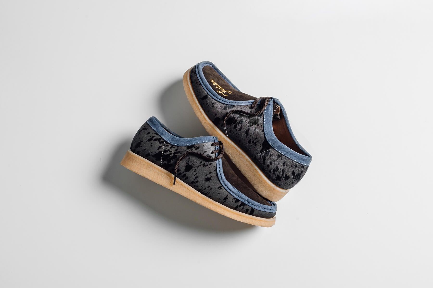 Feature x Padmore & Barnes P204 Original Low Top - Animal/Grey/Navy Male Product Image