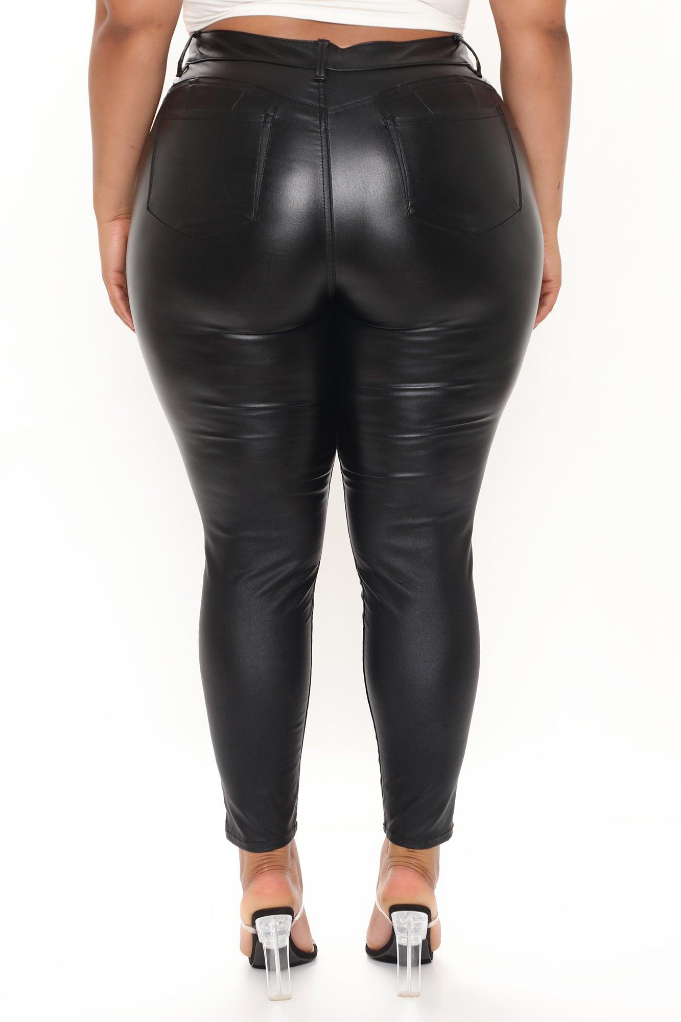 She Bad PU Leather Pant - Black Product Image