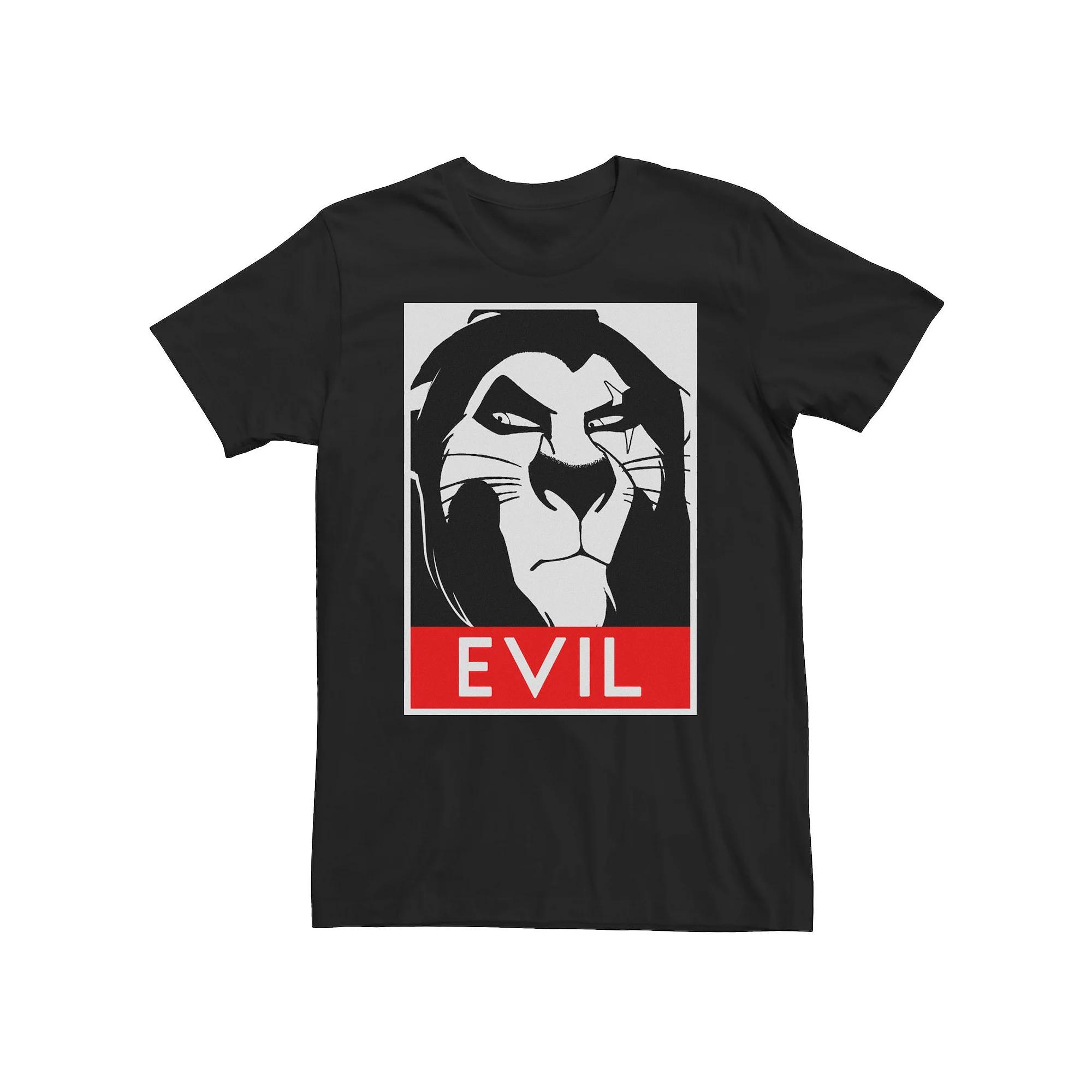 Big & Tall Disney The Lion King Scar Evil Poster Tee, Men's,  Product Image
