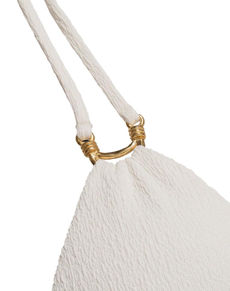 Firenze Callie Parallel Tri Top - White Product Image