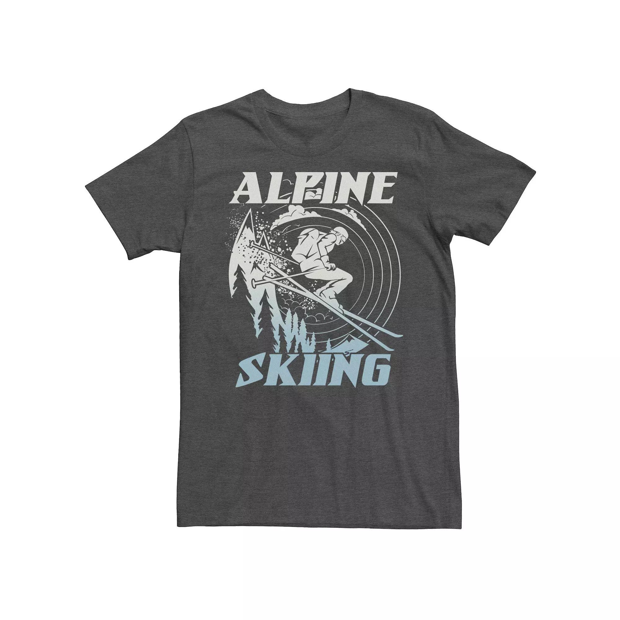 Men's Alpine Skiing Portrait Stamp Tee,  Product Image
