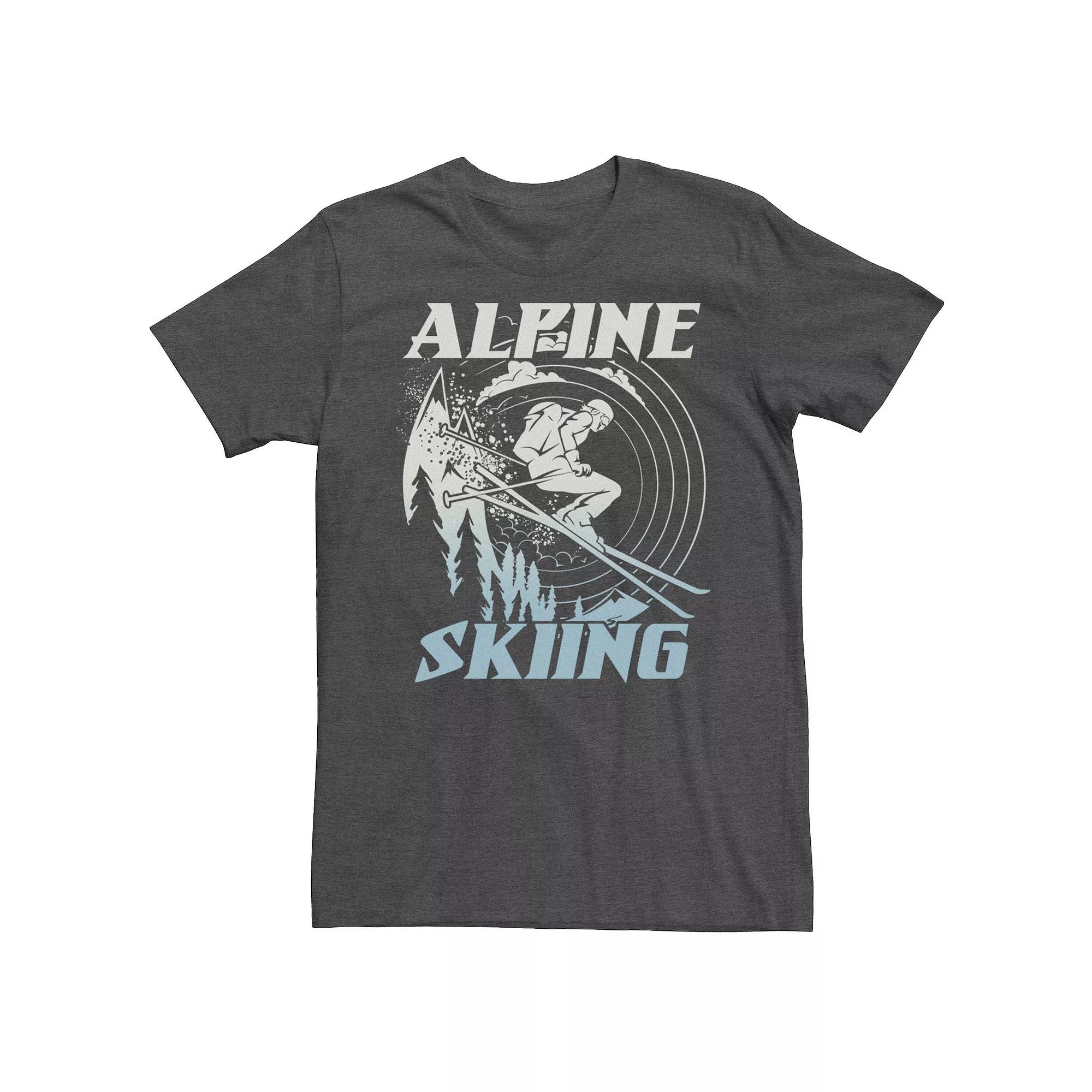 Men's Alpine Skiing Portrait Stamp Tee,  Product Image