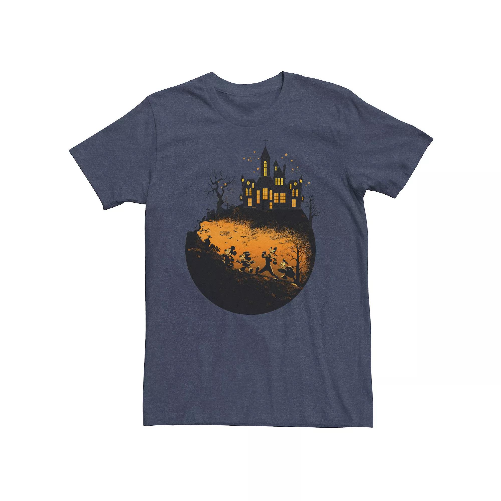 Big & Tall Disney Mickey And Friends Halloween Group Shot Tee, Men's,  Product Image