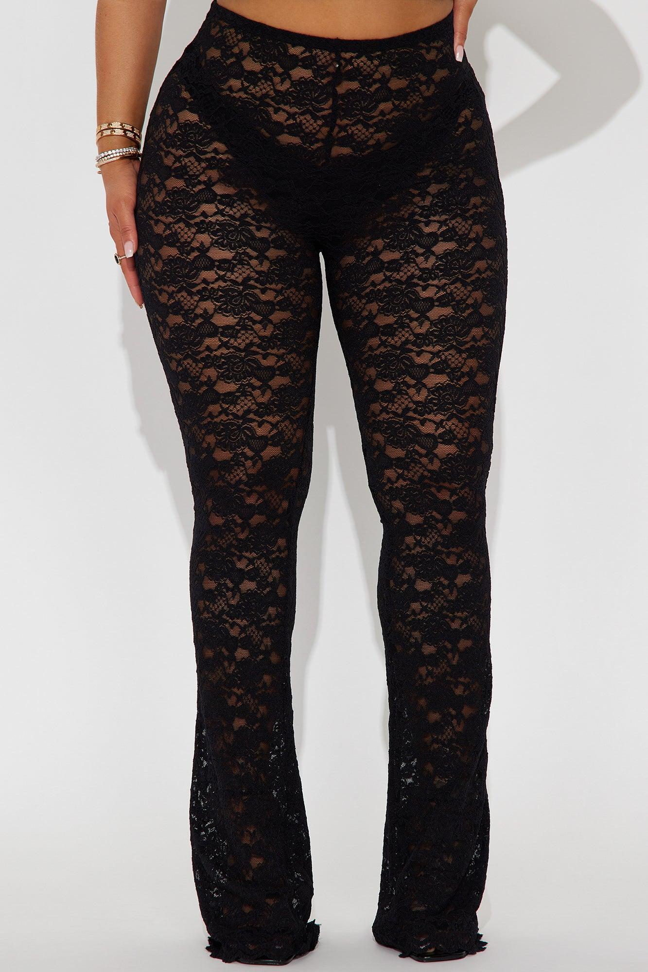 Lorah Lace Flare Pant - Black Product Image
