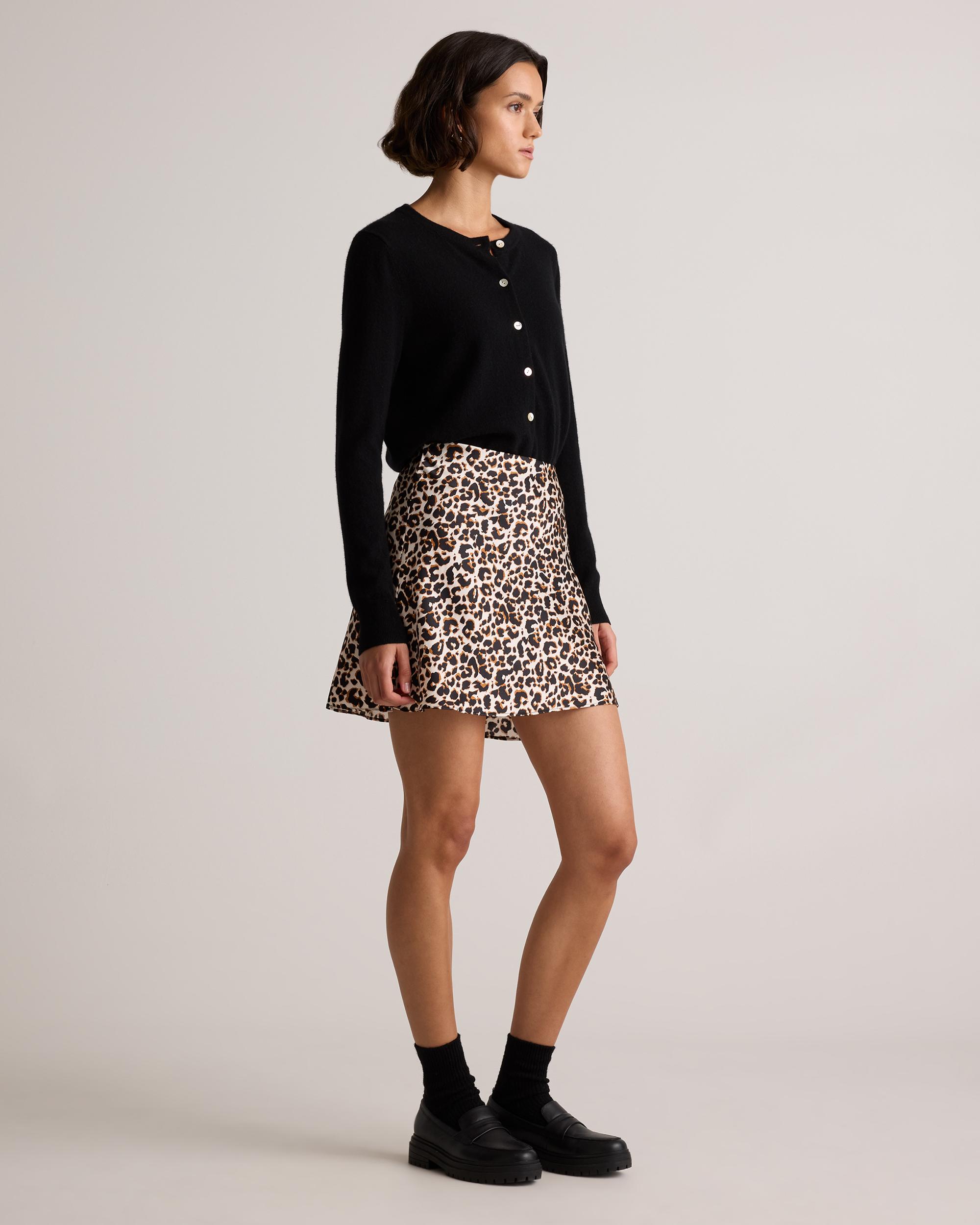 Quince | Women's Mini Skirt Mulberry Silk Product Image