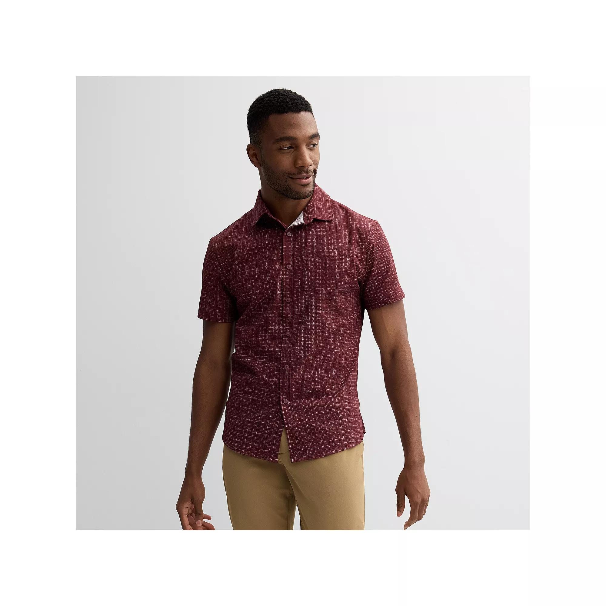 Men's FLX Slim Performance Untucked-Fit Button Down Shirt,  Product Image