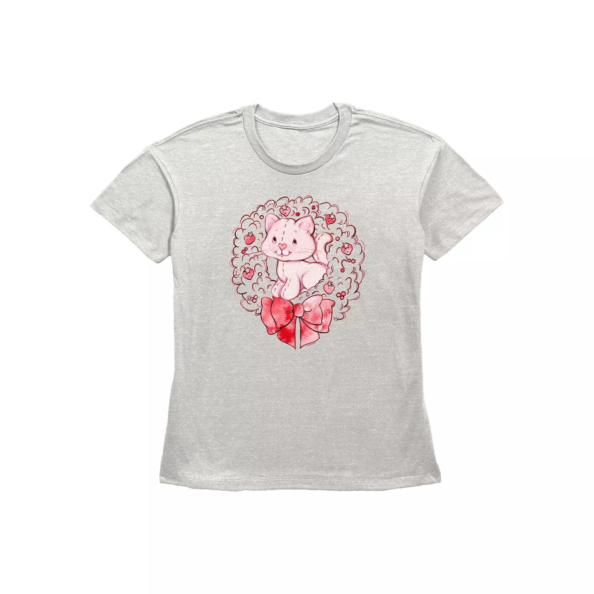 Women's Strawberry Shortcake Custard Wreath Graphic Tee,  Product Image