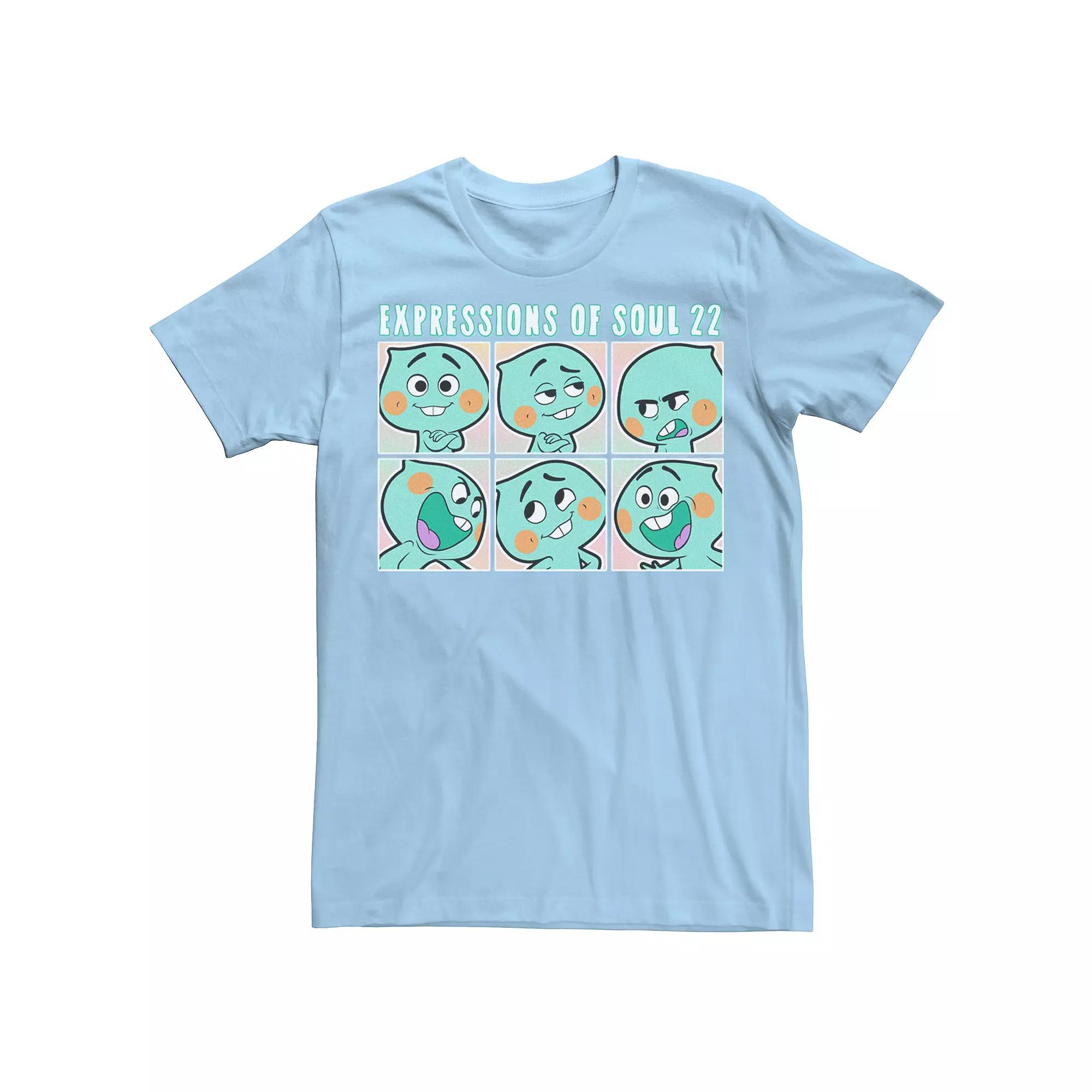 Disney / Pixar's Soul 22 Men's Expressions Of Soul Box Up Tee, Size: XXL, Light Blue Product Image