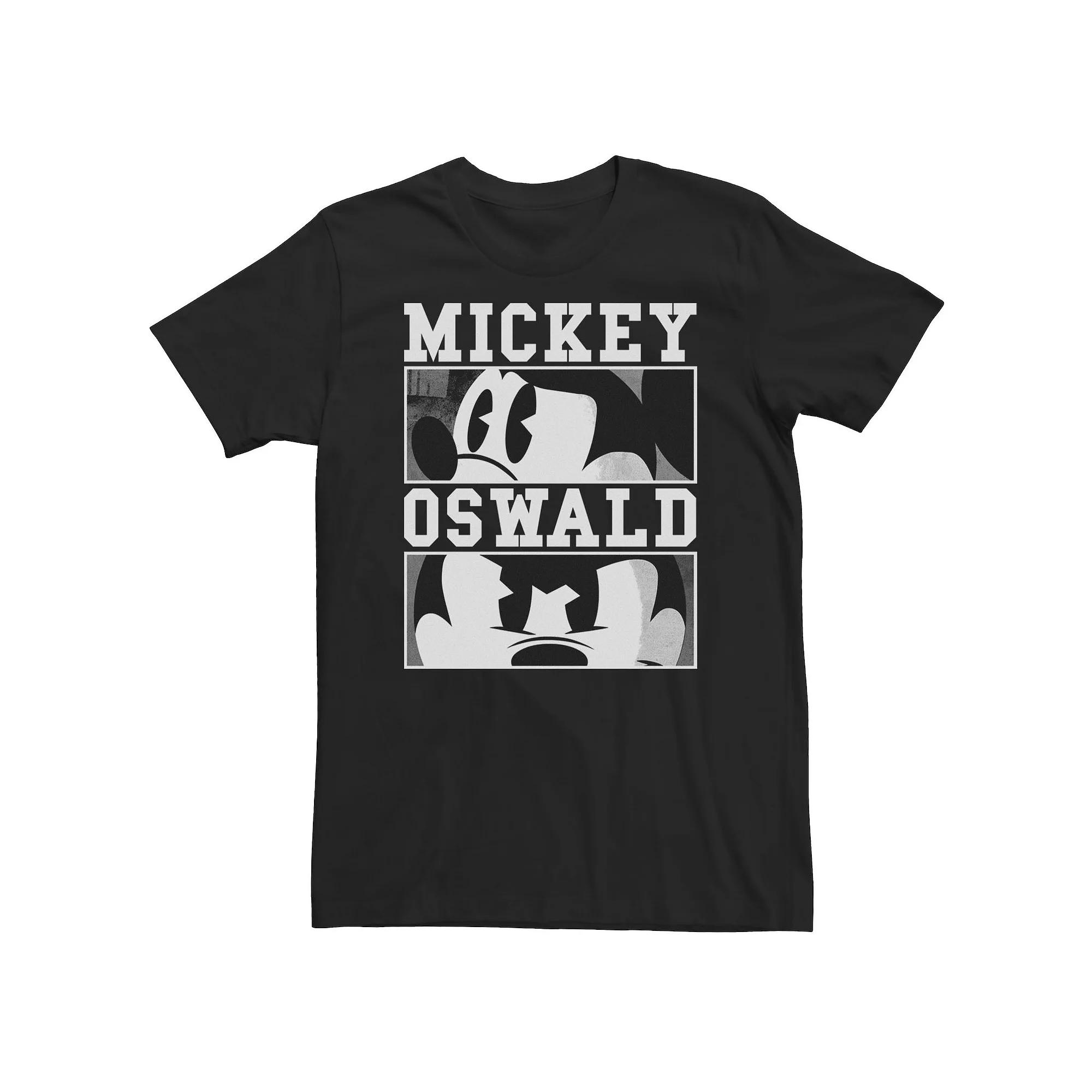 Big & Tall Disney Epic Mickey And Oswald Panels Tee, Men's, Size: 3XL Tall, Black Product Image