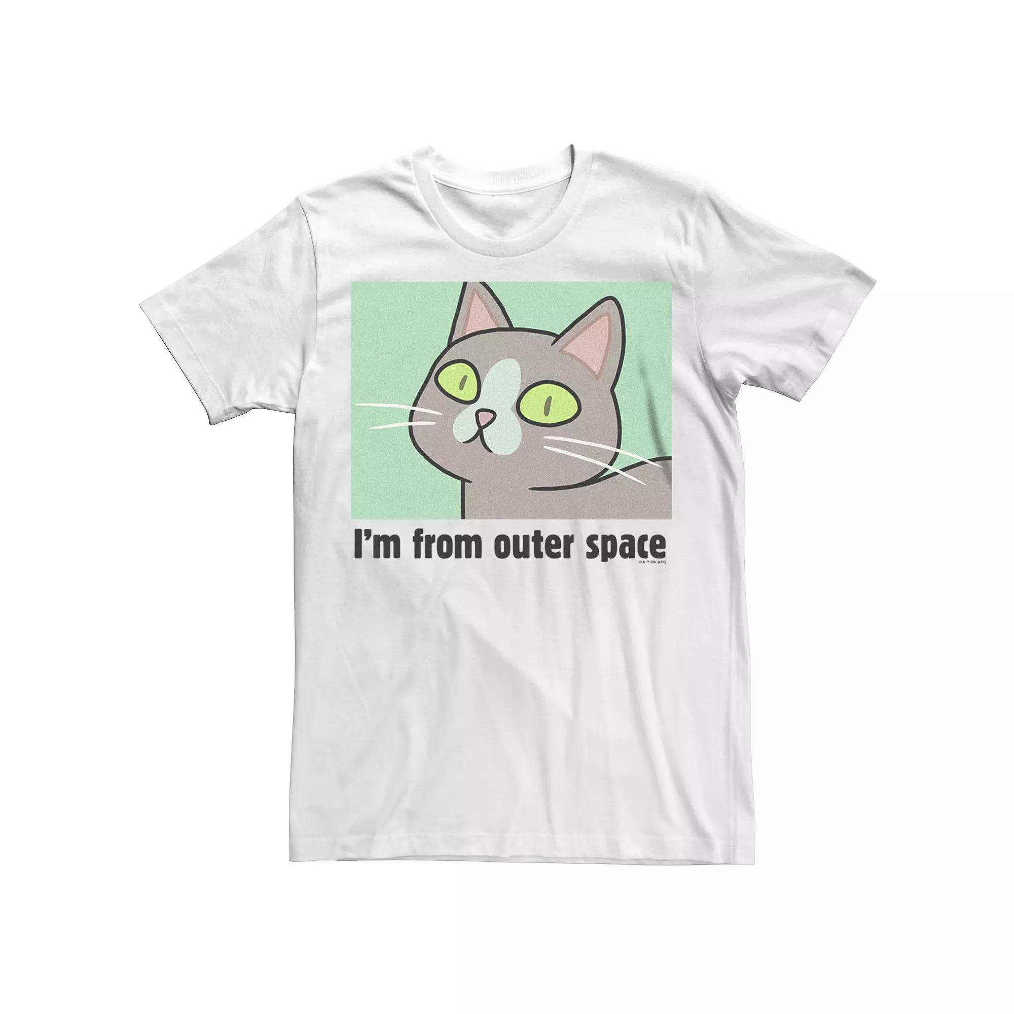 Men's Rick And Morty From Outer Space Tee, Size: Small, White Product Image