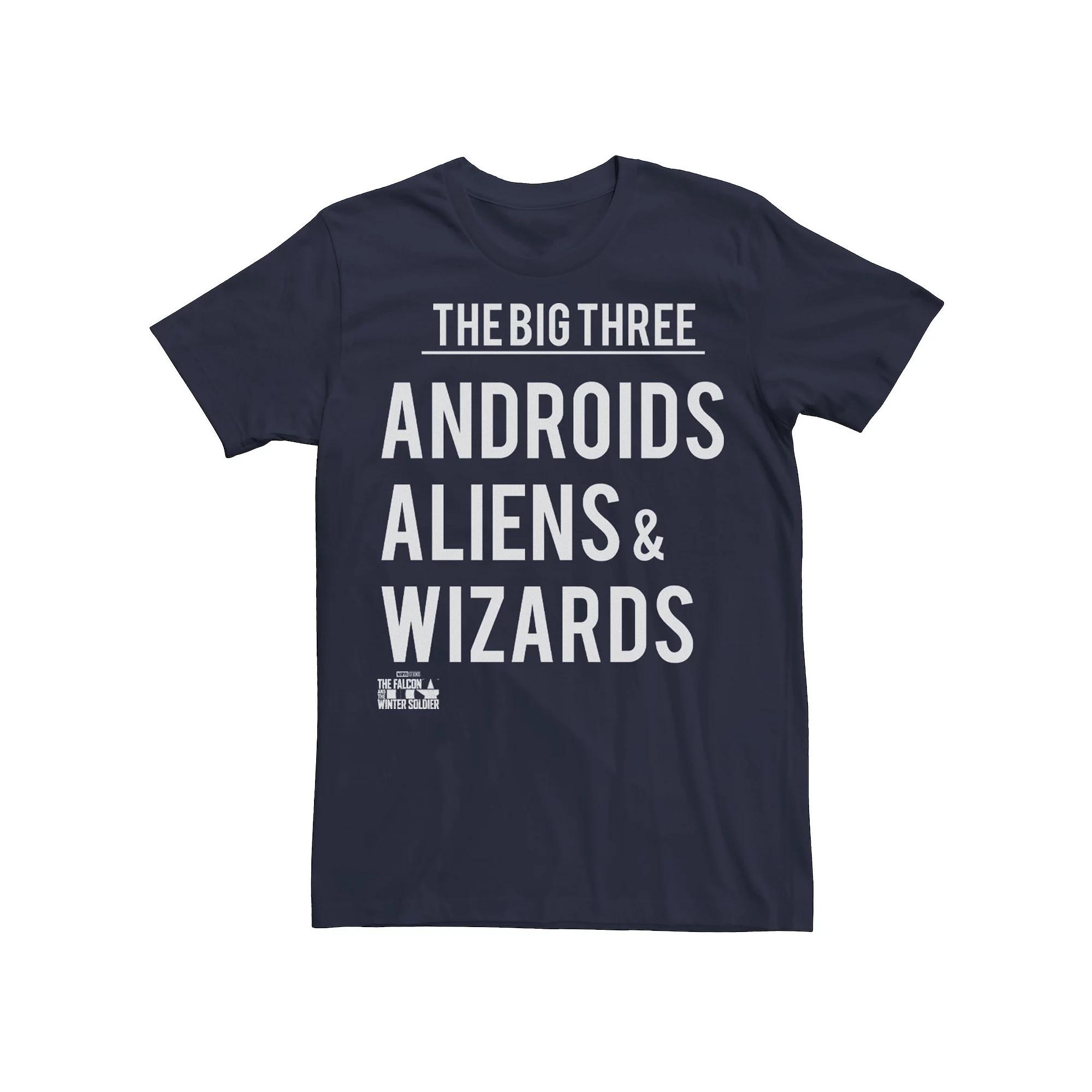 Men's Marvel Falcon & Winter Soldier Aliens Androids & Wizards Tee,  Product Image