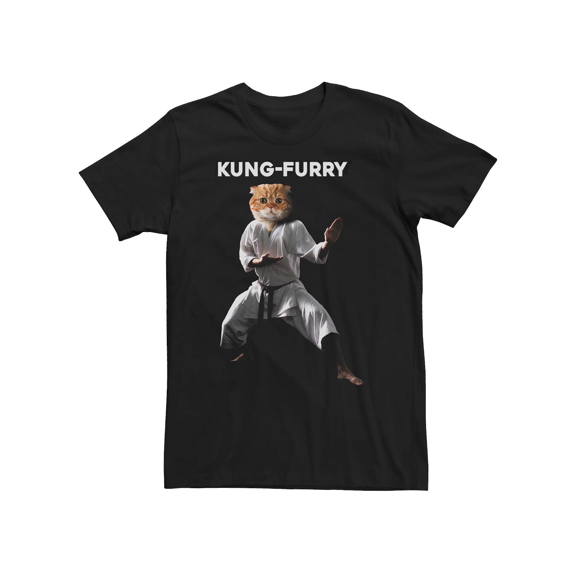 Men's Kung-Furry Cat Tee,  Product Image