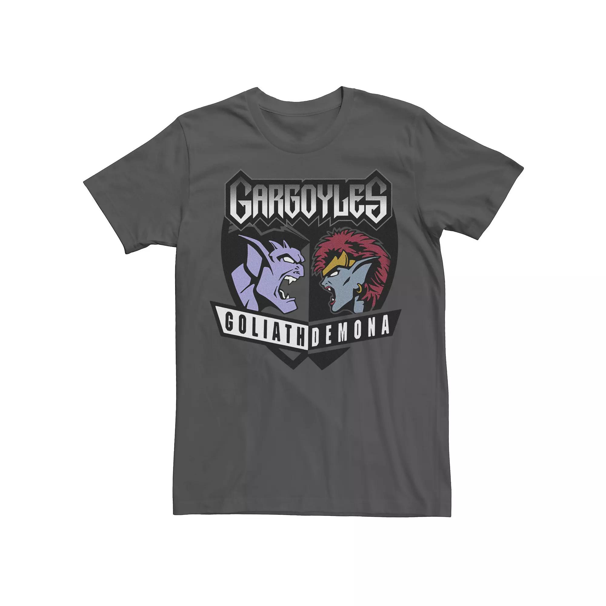 Disney's Gargoyles Men's Goliath vs Demonia Shield Graphic Tee,  Product Image