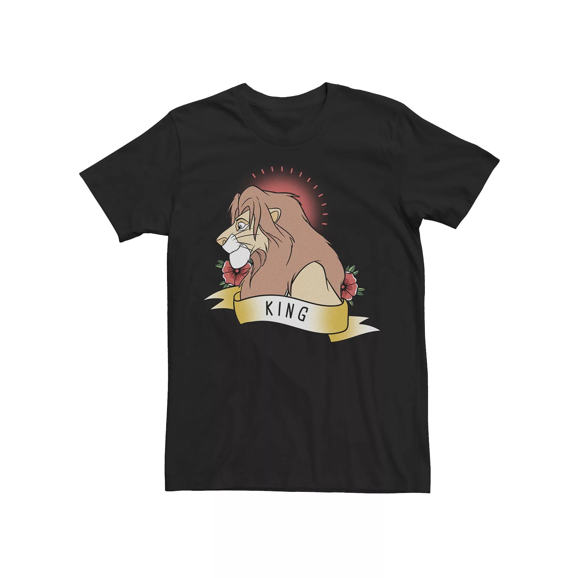 Men's Disney's The Lion King Simba King Tattoo Tee,  Product Image
